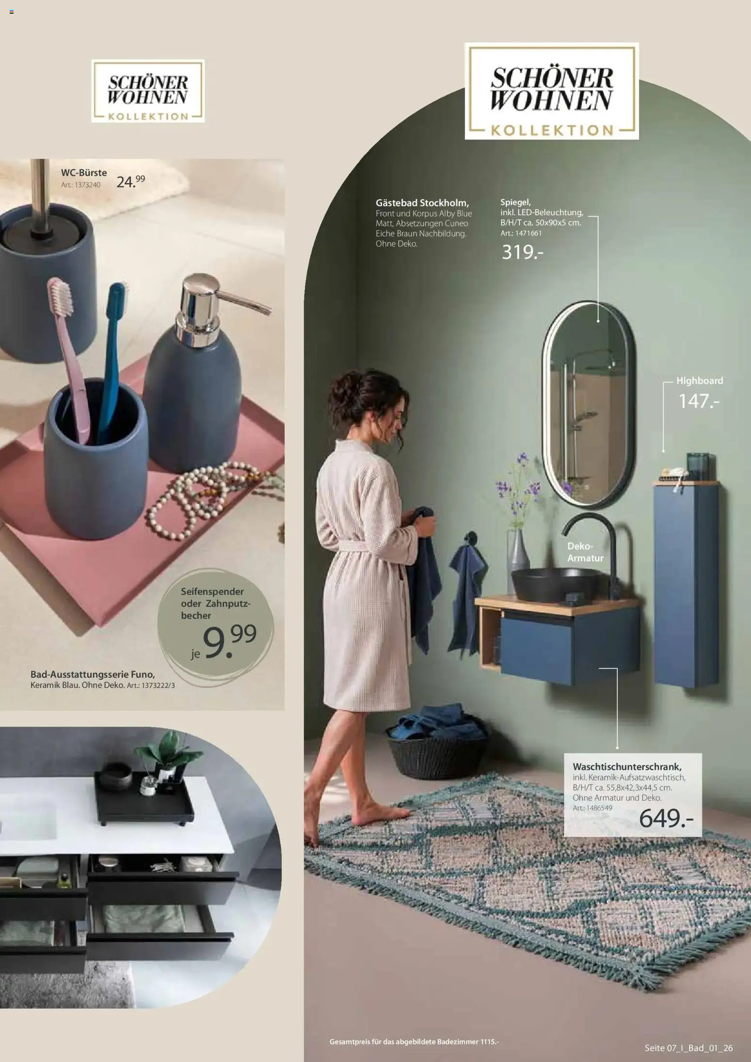 Zurbrüggen Bad Spezial – gültig ab 24.07.2026 | Seite: 7 | Produkte: HIghboard, Seifenspender, Armatur