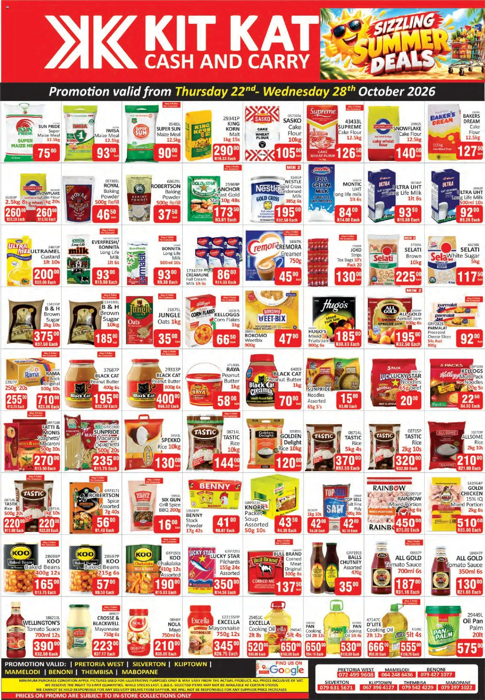 New KIT KAT Cash & Carry catalogue – valid from 22/10/2026 | Page: 1 | Products: Chutney, Oats, Condensed milk, Flakes