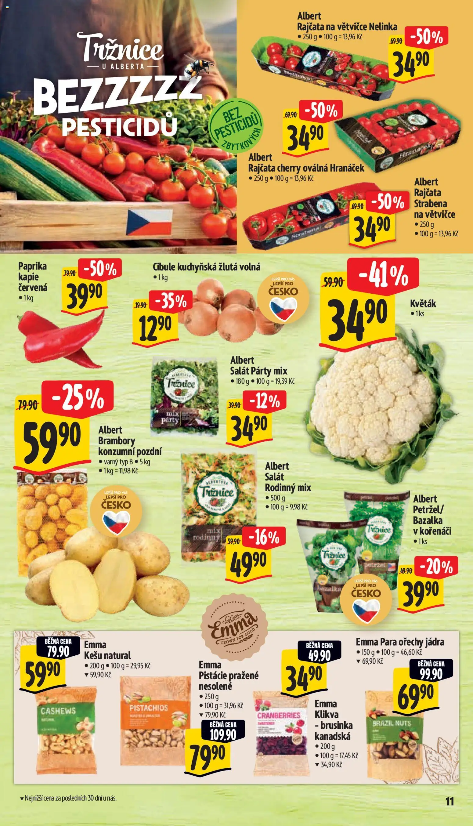 Albert leták - Hypermarket od 02.09.2026 | Strana: 19 | Produkty: Rajčata, Para ořechy, Party mix, Kapie