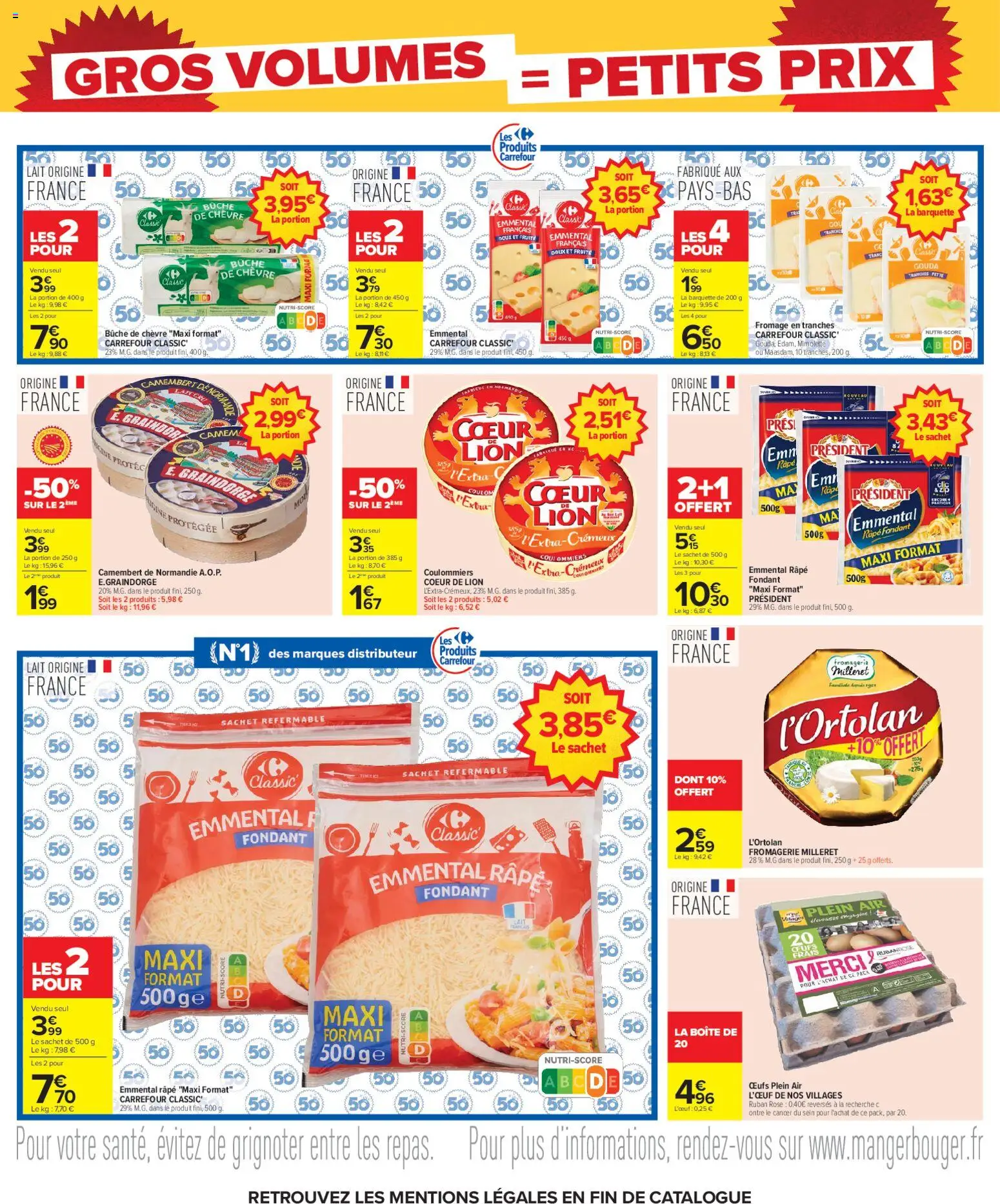 {H1} | Page: 14 | Produits: Fromage en tranches, Distributeur, Lait, Camembert