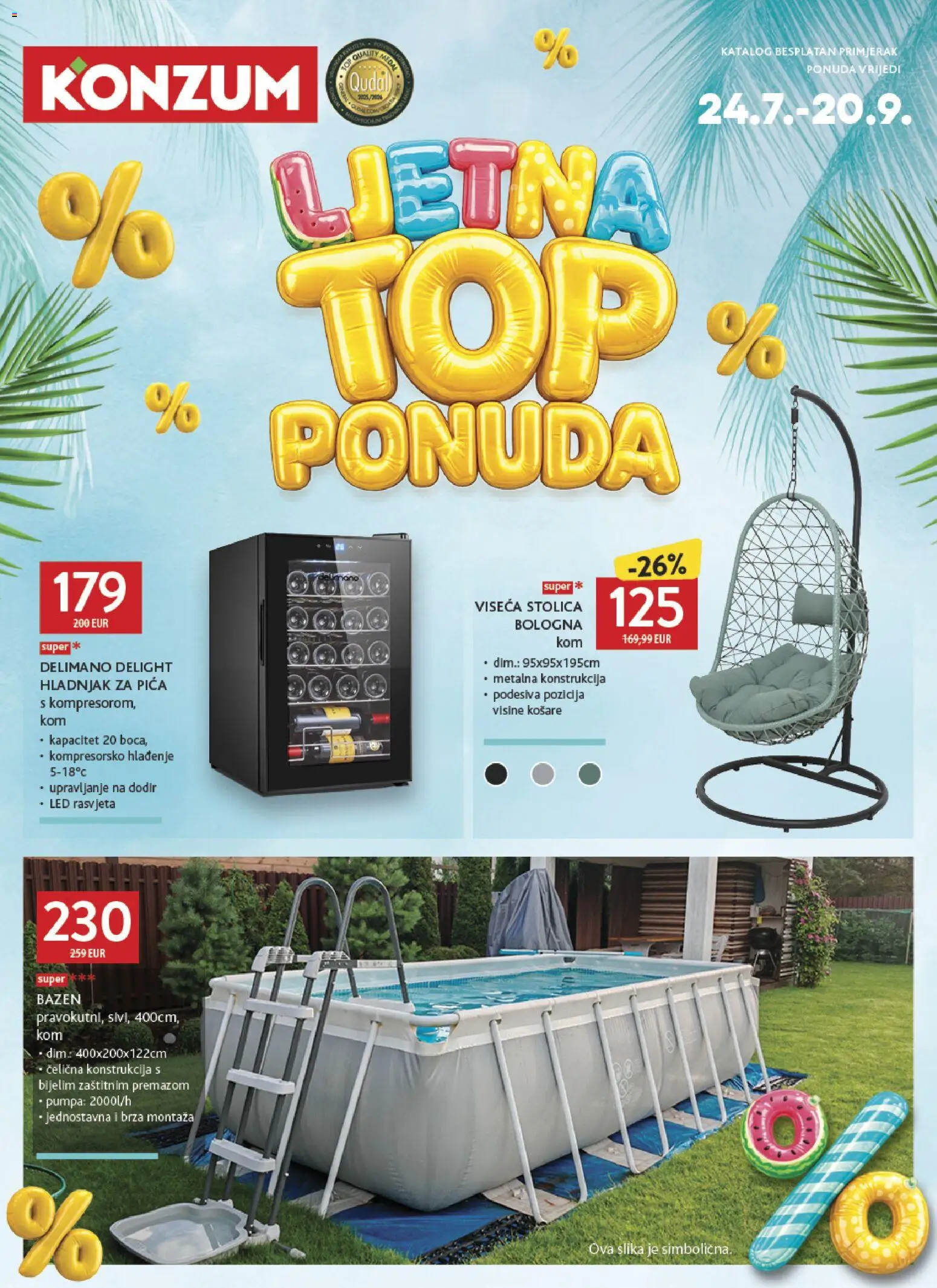 Konzum HR akciós ujság - amely érvényes a következő dátumtól: 2026.07.24. | Oldal: 1
