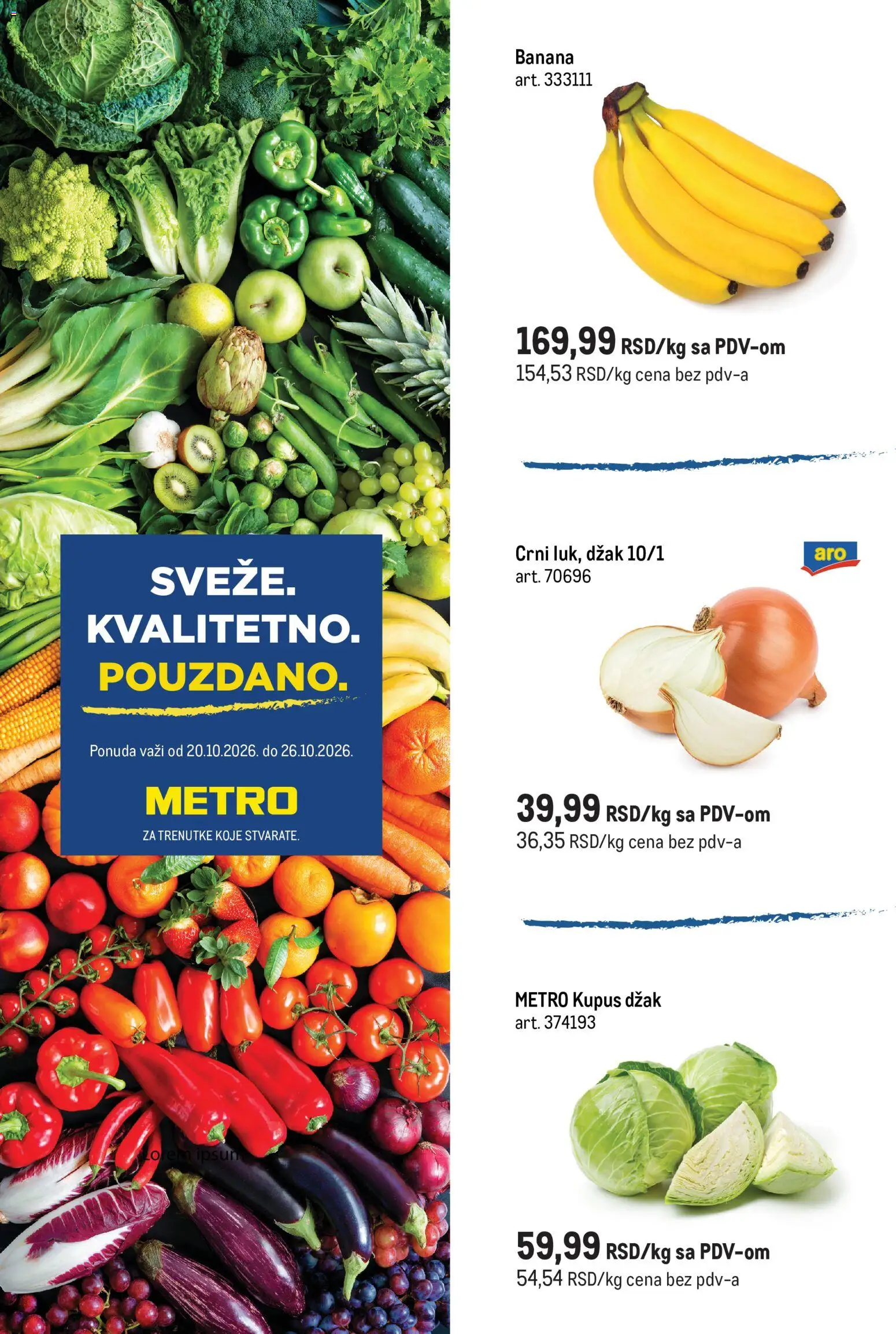 Metro katalog - važi od 20.10.2026 | Strana: 1 | Proizvode: Kupus