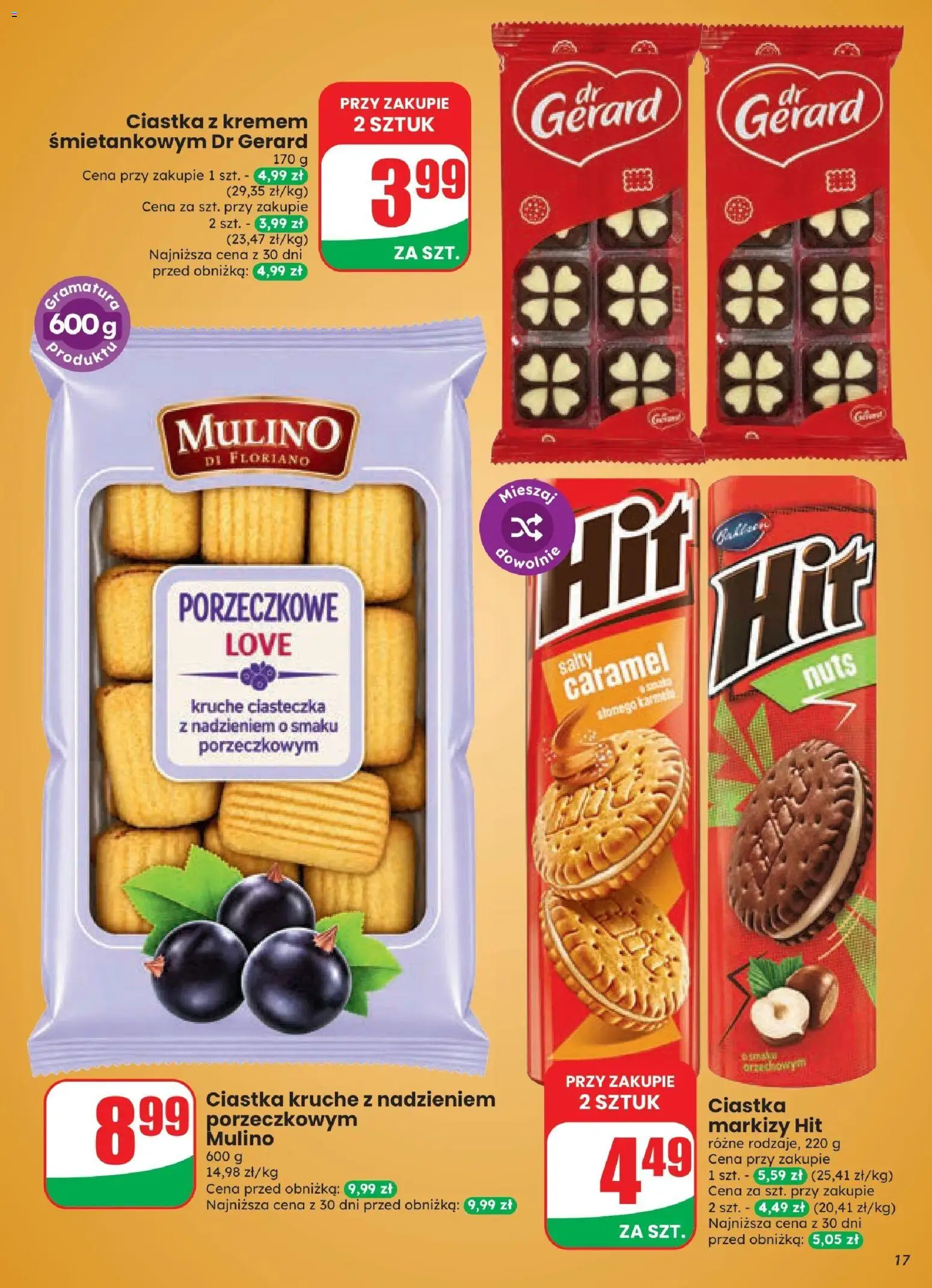 Dino gazetka od 21.10.2026 | Strona: 17 | Produkty: Ciastka z kremem, Ciastka kruche, Ciastka, Ciasteczka
