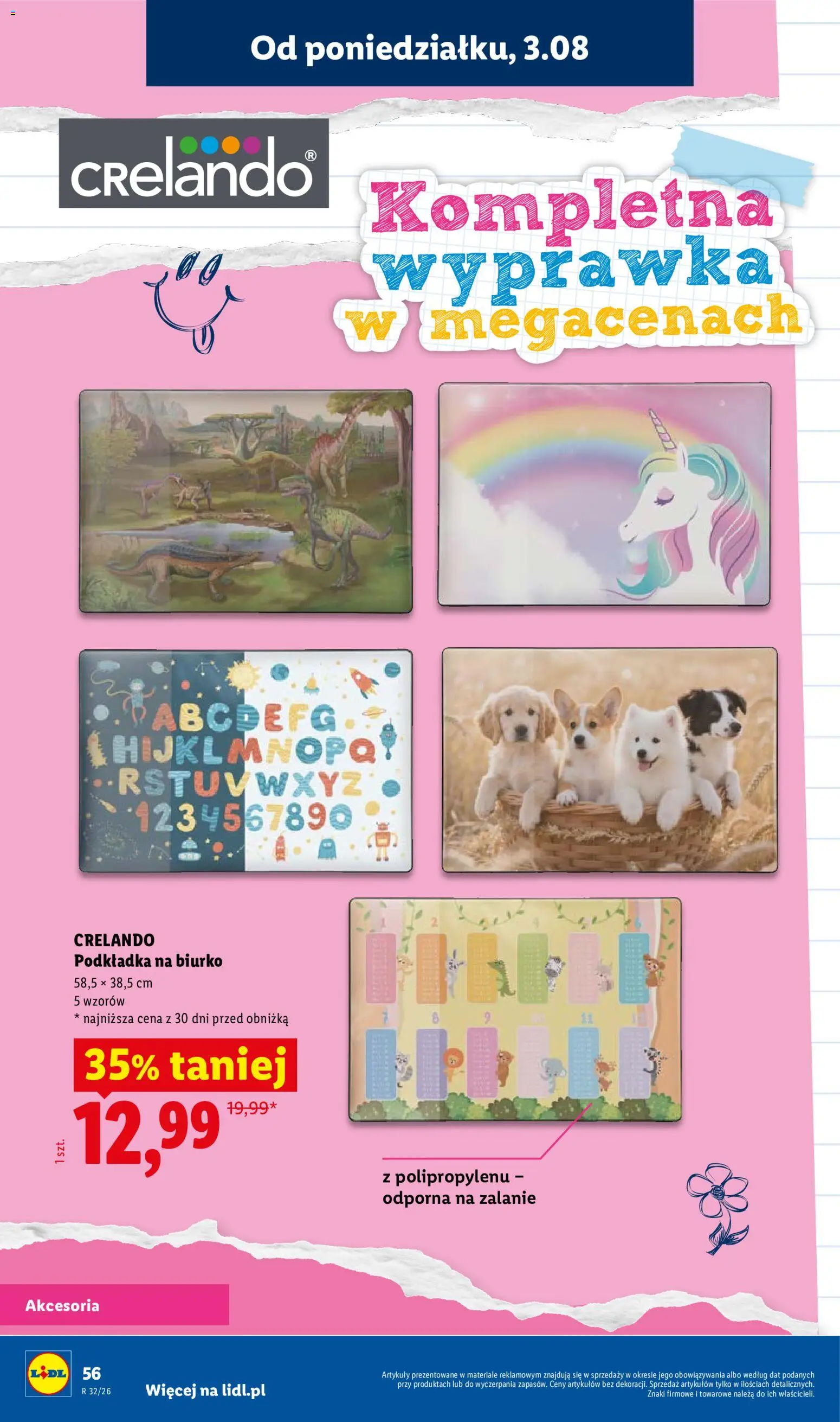 Lidl Katalog od 09.07.2026 | Strona: 56 | Produkty: Biurko
