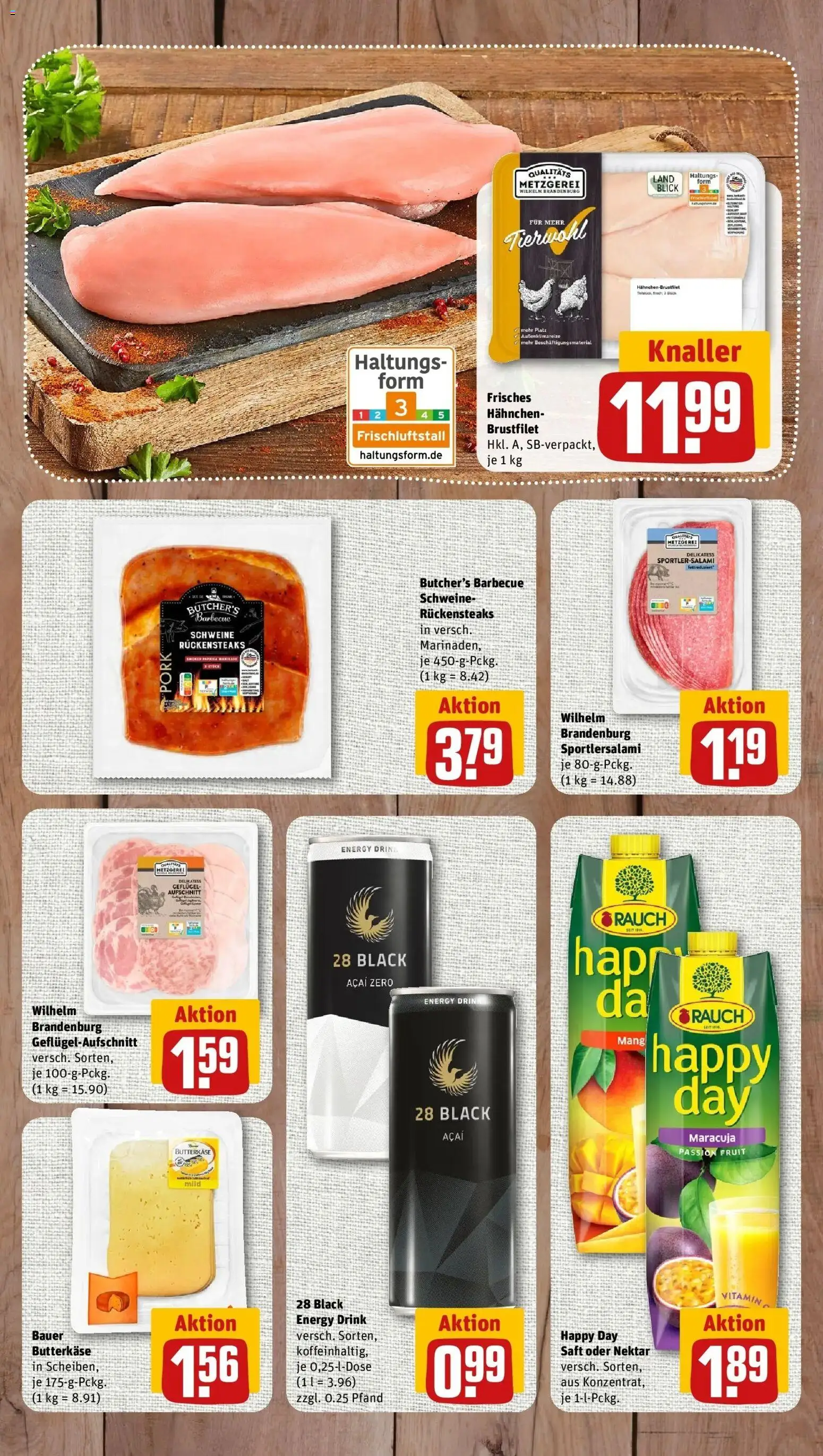 REWE Prospekt ab 07.09.2026 zum Blättern » Angebote | Seite: 9 | Produkte: Hahnchen, Energy, Paprika, Saft