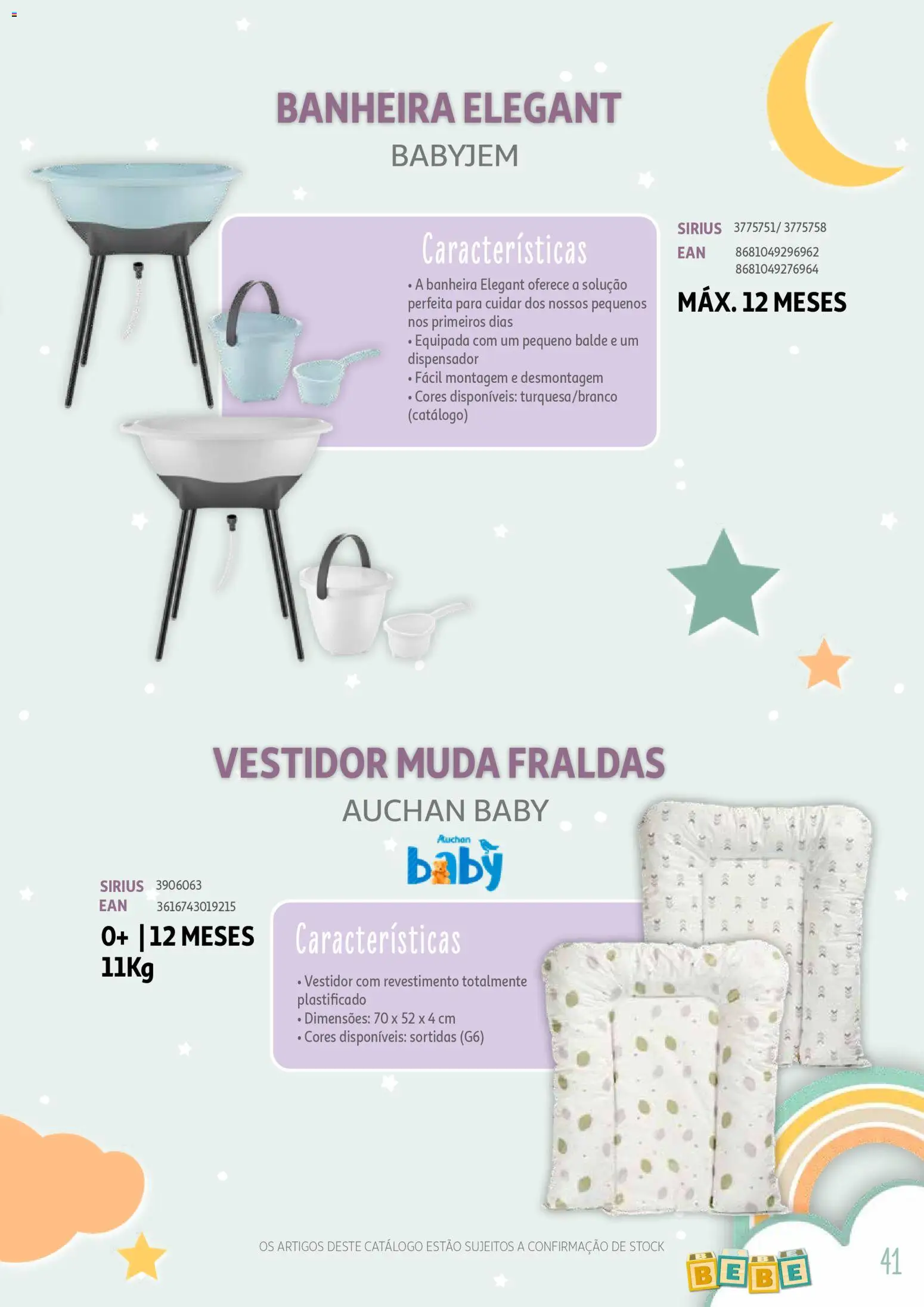 Auchan - Catálogo Puericultura │ válido de 13/01/2026 | Página: 41 | Produtos: Balde, Fraldas