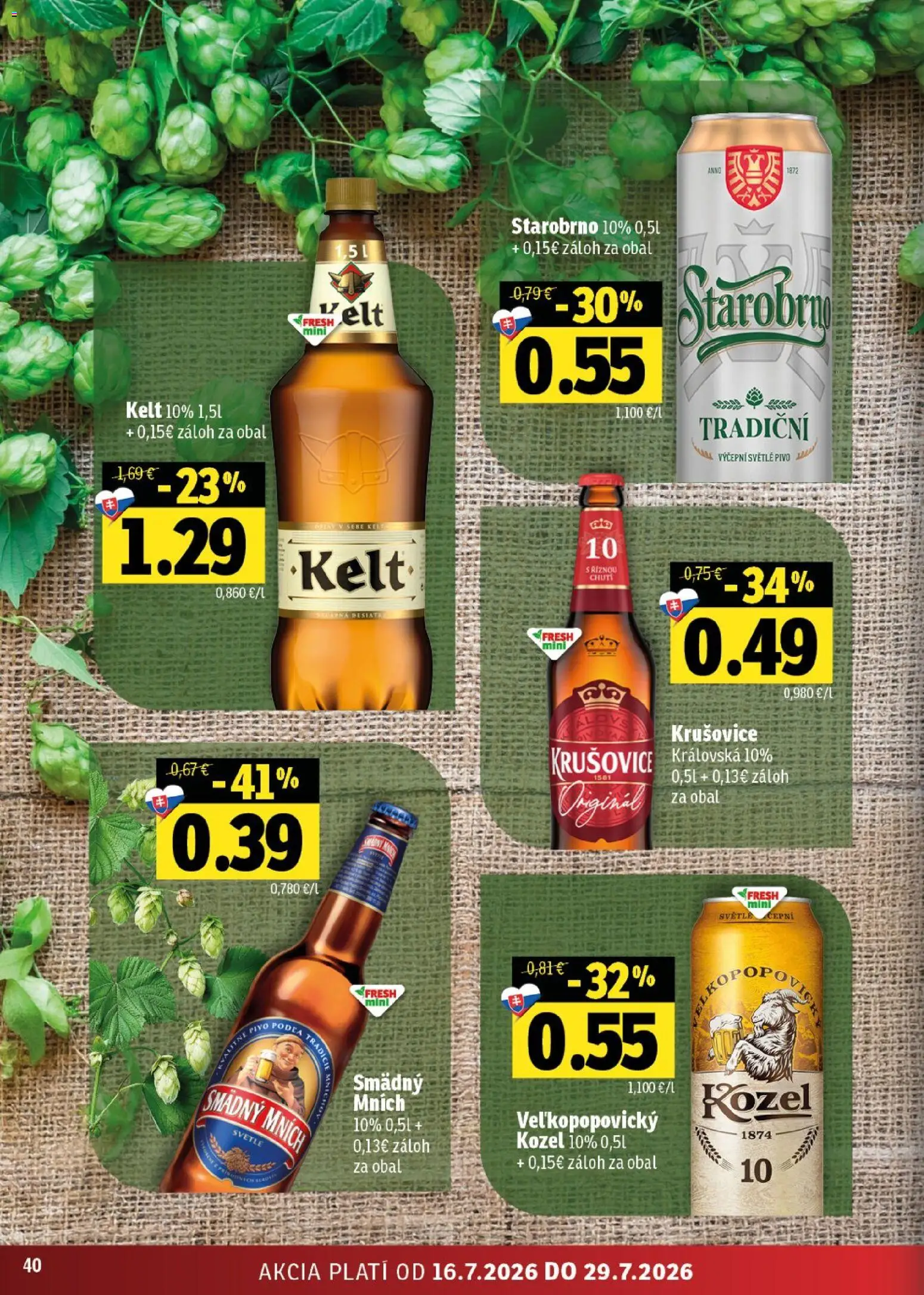 Nové Fresh akcie – leták je platný od 16.07.2026 | Strana: 40