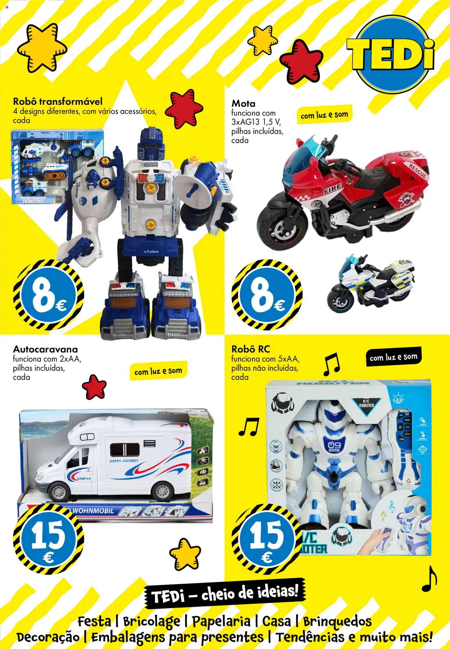 TEDi folheto │ válido de 23/10/2026 | Página: 11 | Produtos: Robô, Pilhas, Decoração, Brinquedos
