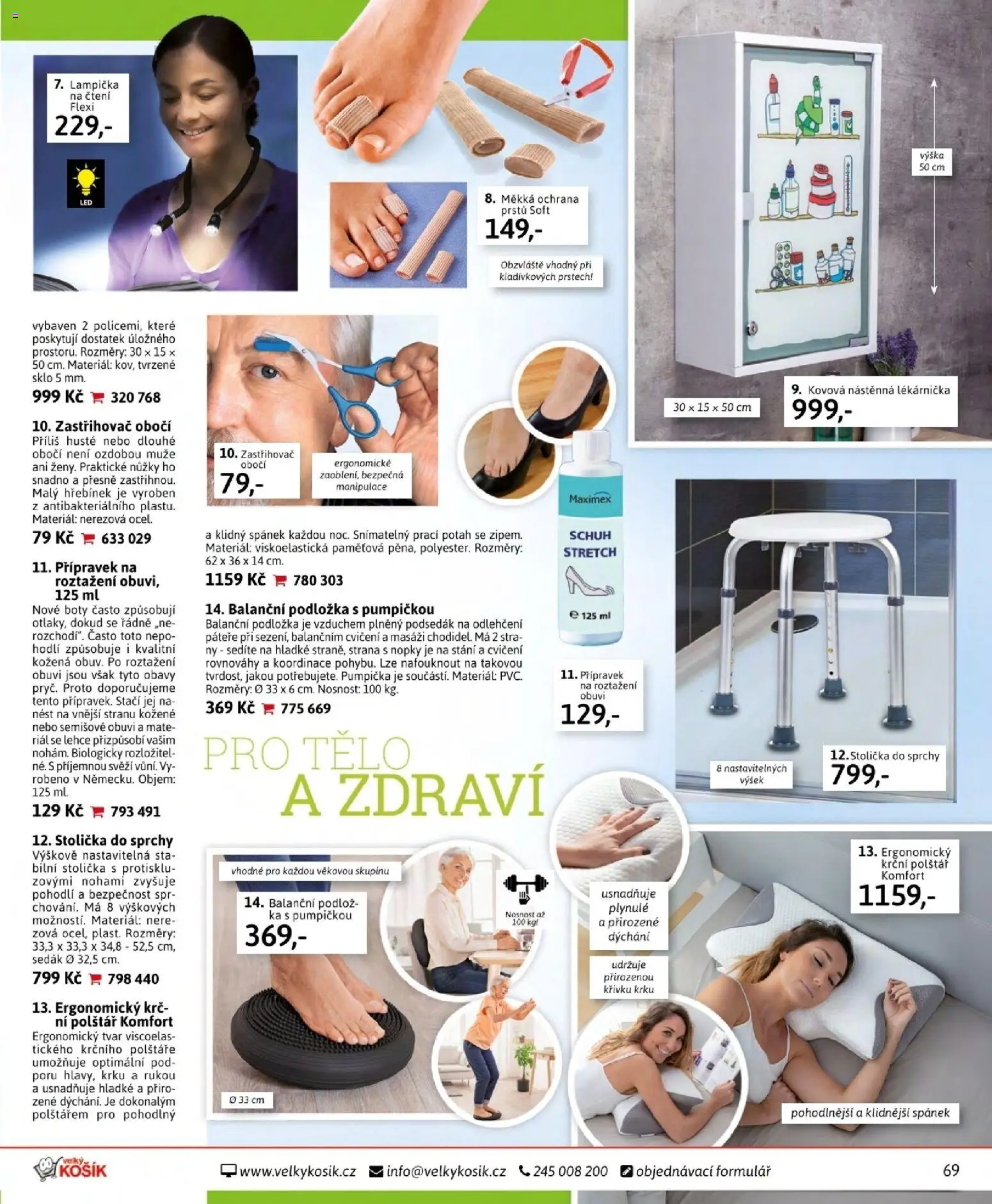 Velký Košík katalog srpen 2026 od 01.08.2026 | Strana: 69 | Produkty: Lampička, Zastřihovač, Podsedák, Boty