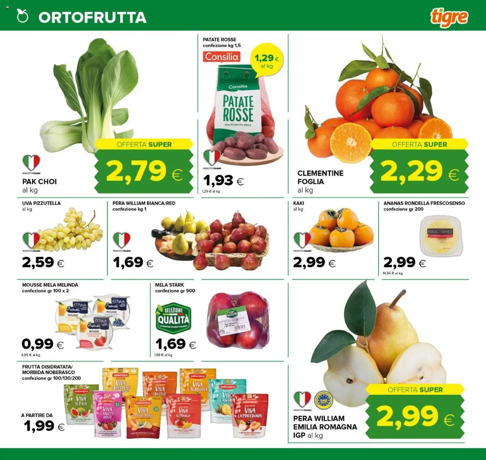 Volantino Tigre del 22/10/2026 | Pagina: 9 | Prodotti: Patate, Frutta, Mango, Ananas