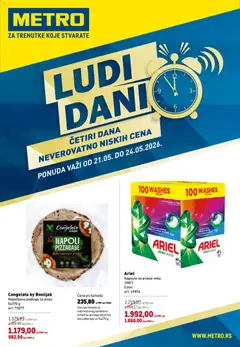 Metro katalog Ludi dani - pregled Metro kataloga - važi od 21.05.2026