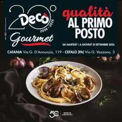 Anteprima del volantino Decò volantino Gourmet Sicilia valido a partire dal 01/09/2026