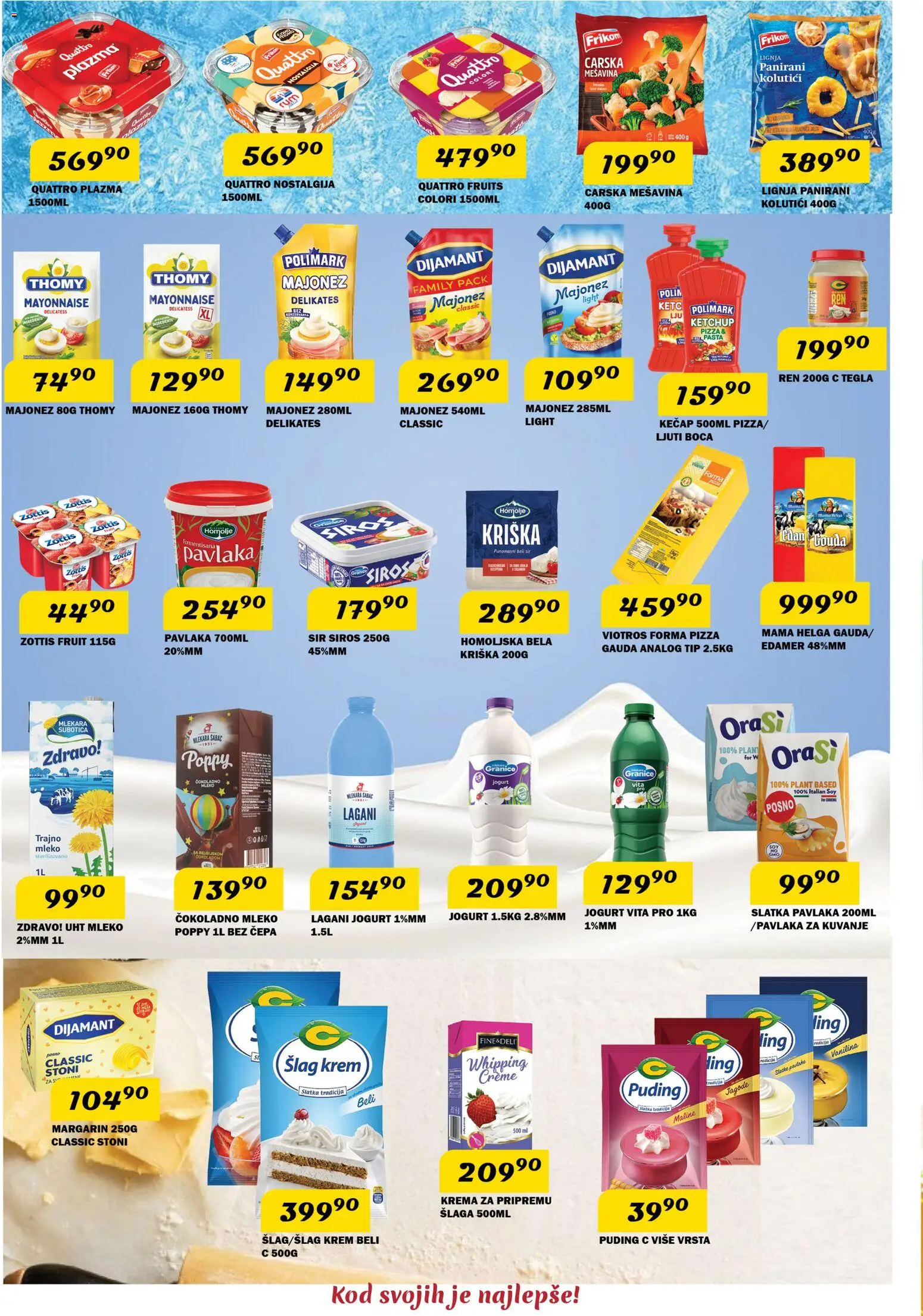 VP Dima katalog - važi od 04.06.2026 | Strana: 5 | Proizvode: Puding, Slatka pavlaka, Jogurt, Tegla