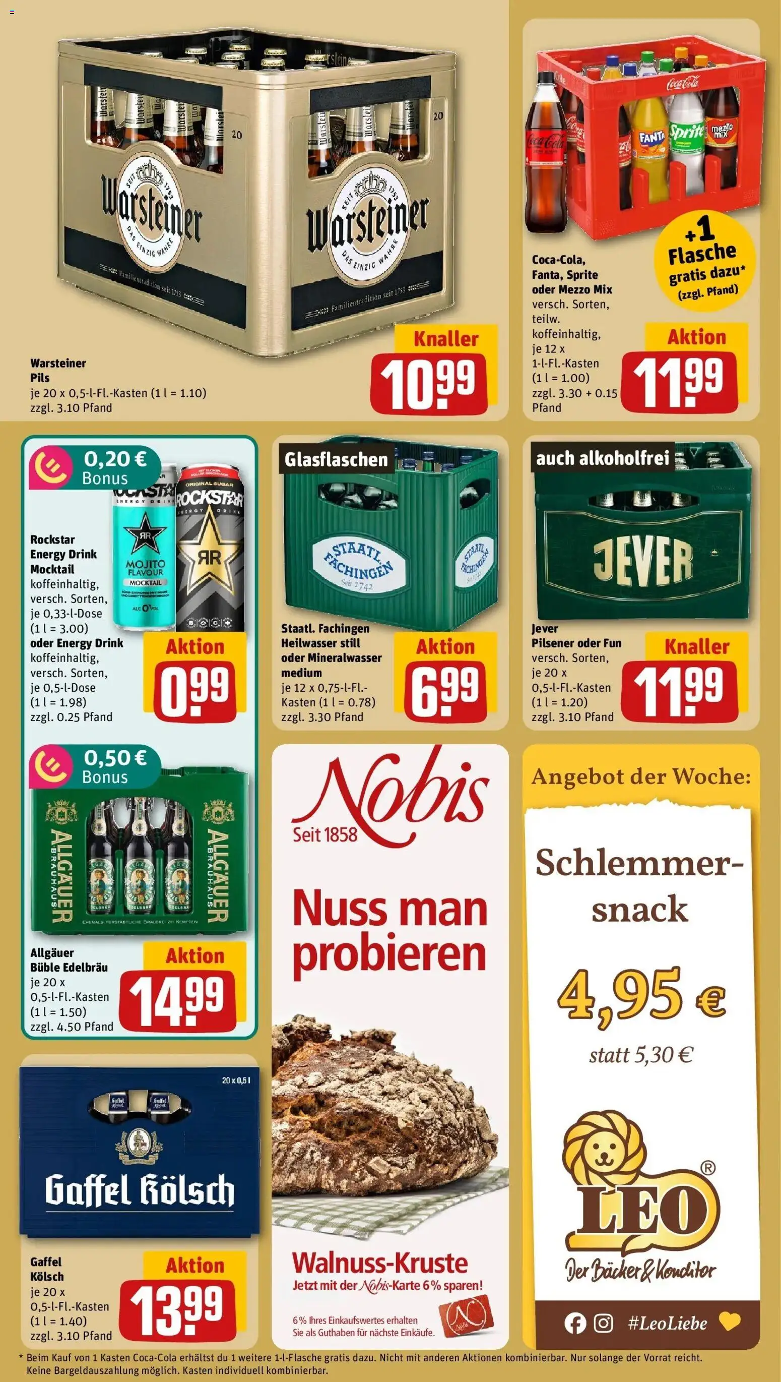 REWE Prospekt ab 12.10.2026 zum Blättern » Angebote | Seite: 18 | Produkte: Mezzo mix, Coca cola, Sprite, Pils