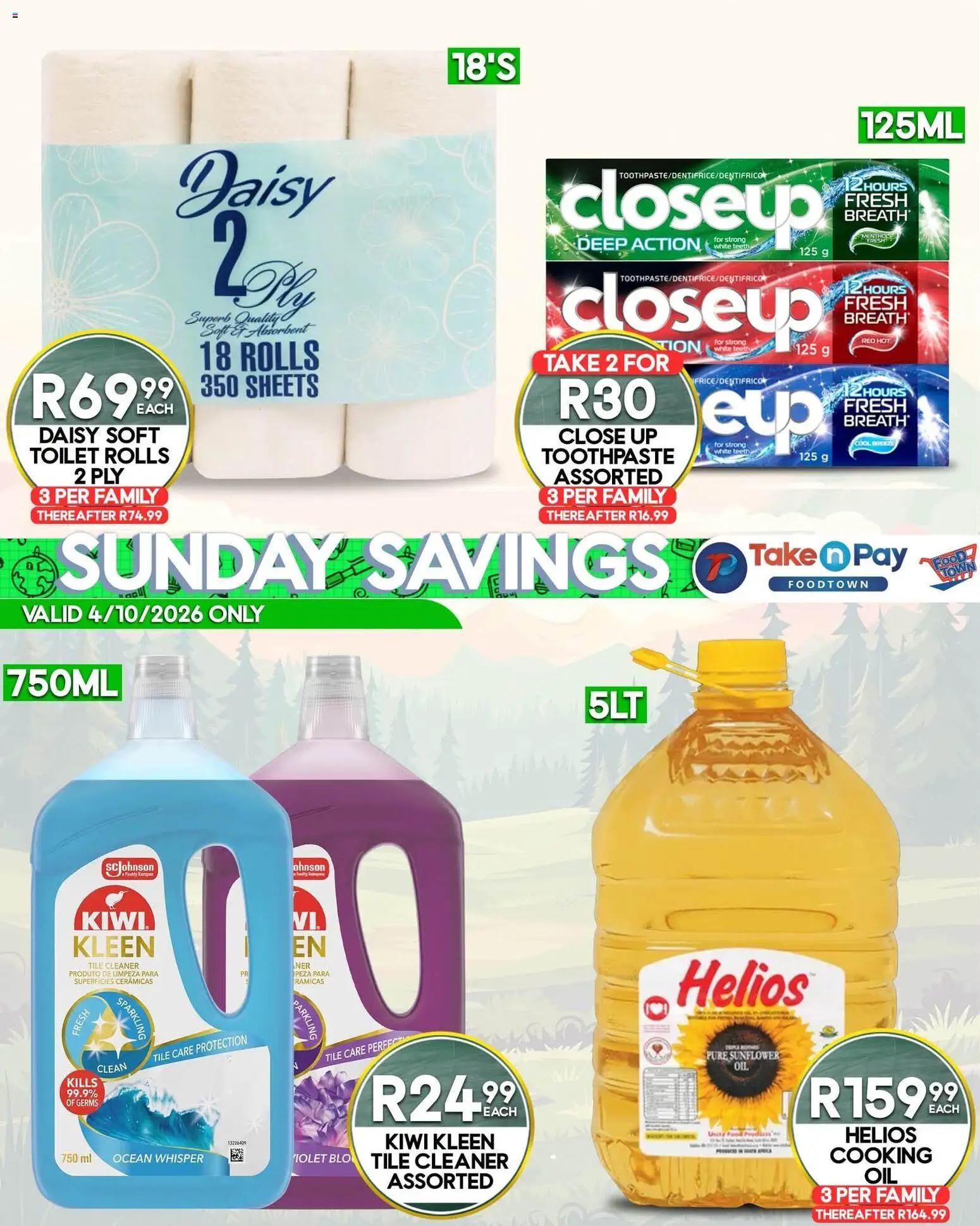 New Take n Pay catalogue – valid from 04/10/2026 | Page: 7 | Products: Toilet, Kiwi, Toothpaste