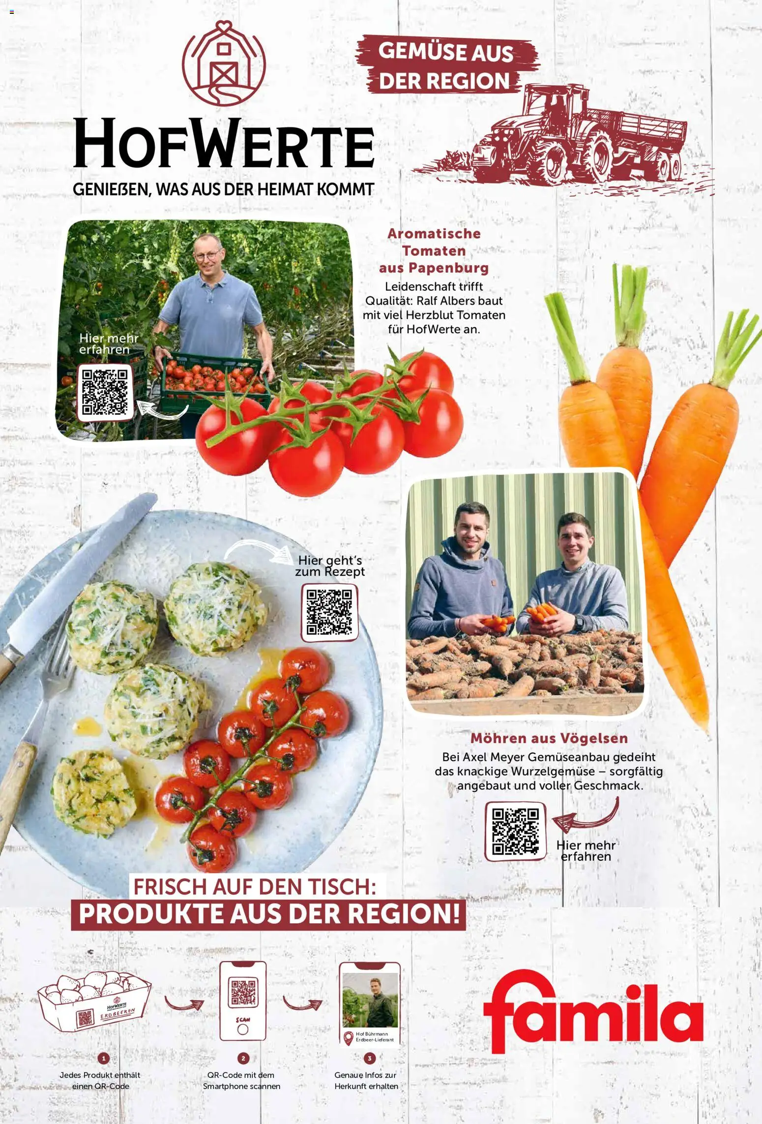 Famila Nordwest myTime September 2026 – gültig ab 01.09.2026 | Seite: 10 | Produkte: Tisch, Mohren, Gemüse, Smartphone
