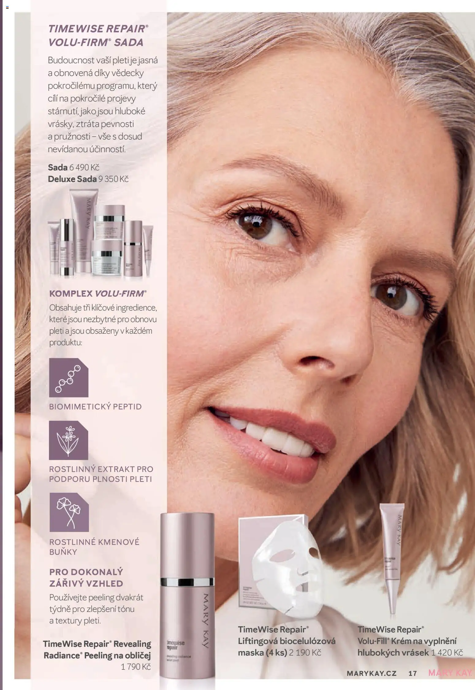 Mary Kay kniha o kráse od 01.04.2026 | Strana: 17 | Produkty: Krém, Deluxe, Maska, Peeling