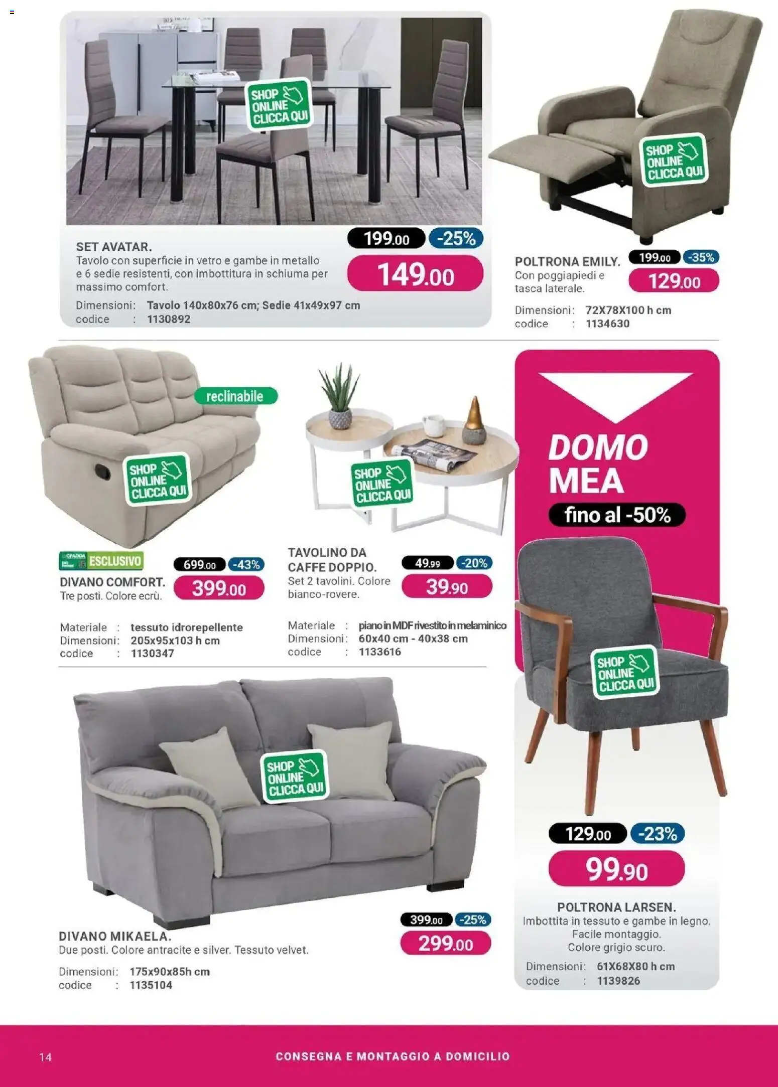 Nuovo CFadda - Spacca Prezzo dal 30/07/2026 > offerte anteprima 🛍️ | Pagina: 14 | Prodotti: Schiuma, Caffè, Divano, Poltrona