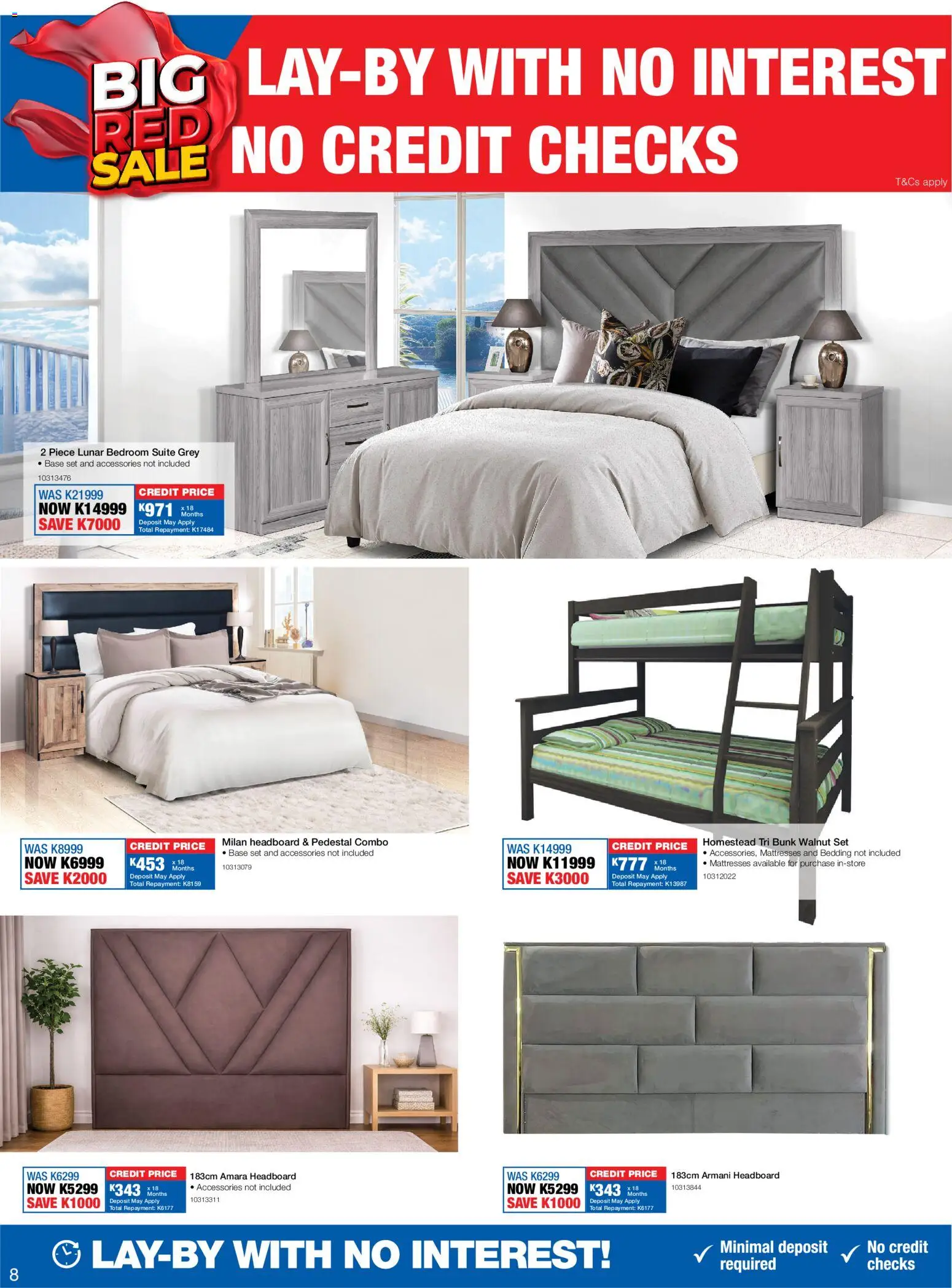 New OK Furniture catalogue – valid from 18.05.2026 | Page: 8 | Products: Pedestal, Headboard