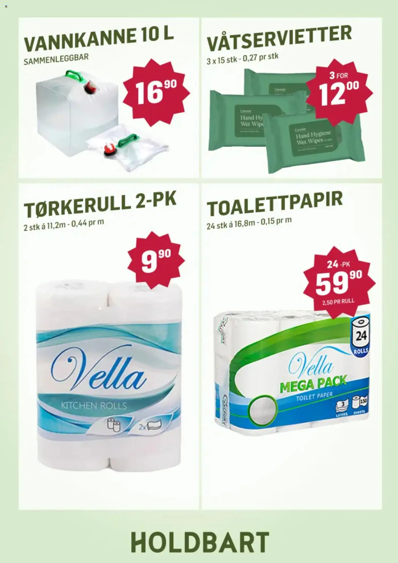 {H1} | Side: 9 | Produkter: Wipes, Toalettpapir, Tørkerull