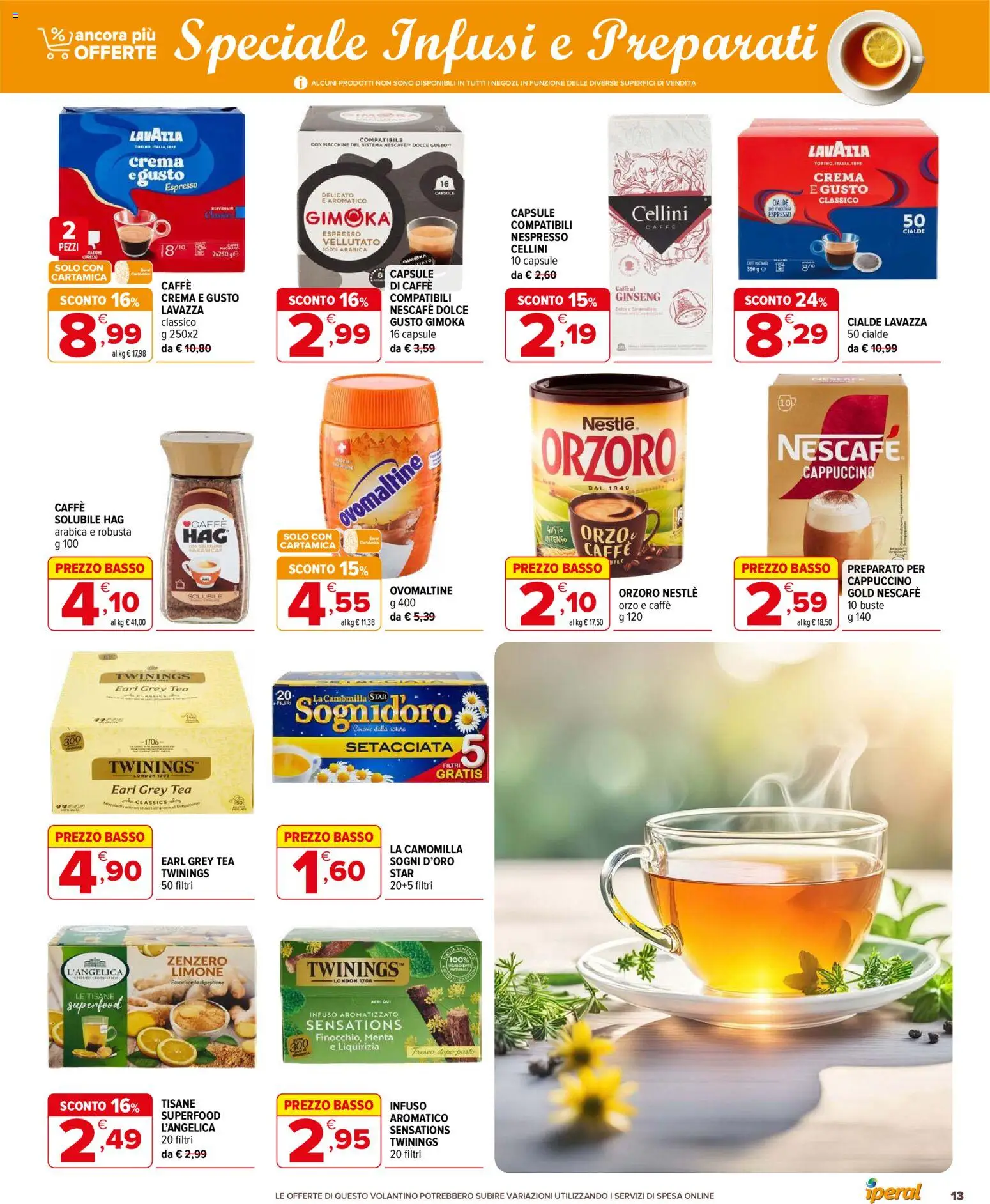 Volantino Iperal del 20.05.2026 | Pagina: 13 | Prodotti: Crema, Limone, Menta, Lavazza