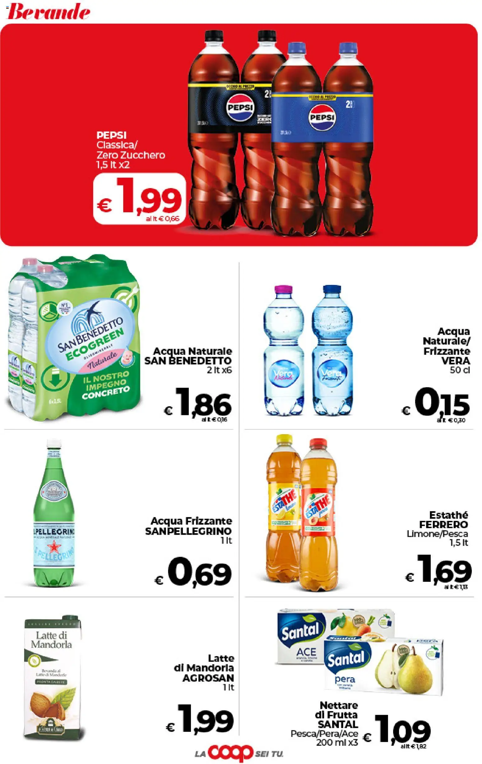 Volantino COOP del 09.06.2026 | Pagina: 36 | Prodotti: Acqua, Frutta, Acqua naturale, Pepsi