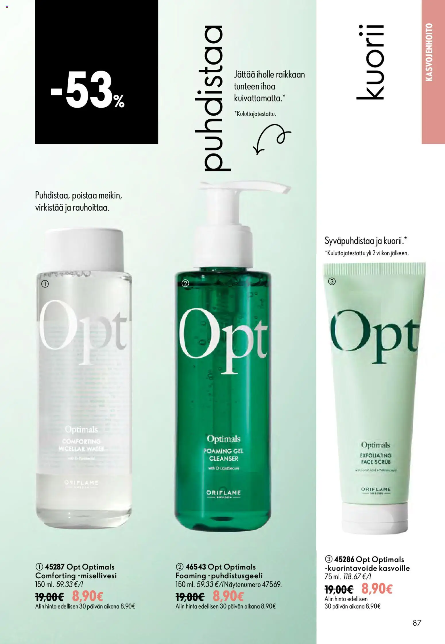 Oriflame - Esite 10 – voimassa 15/07/2026 alkaen | Sivu: 87