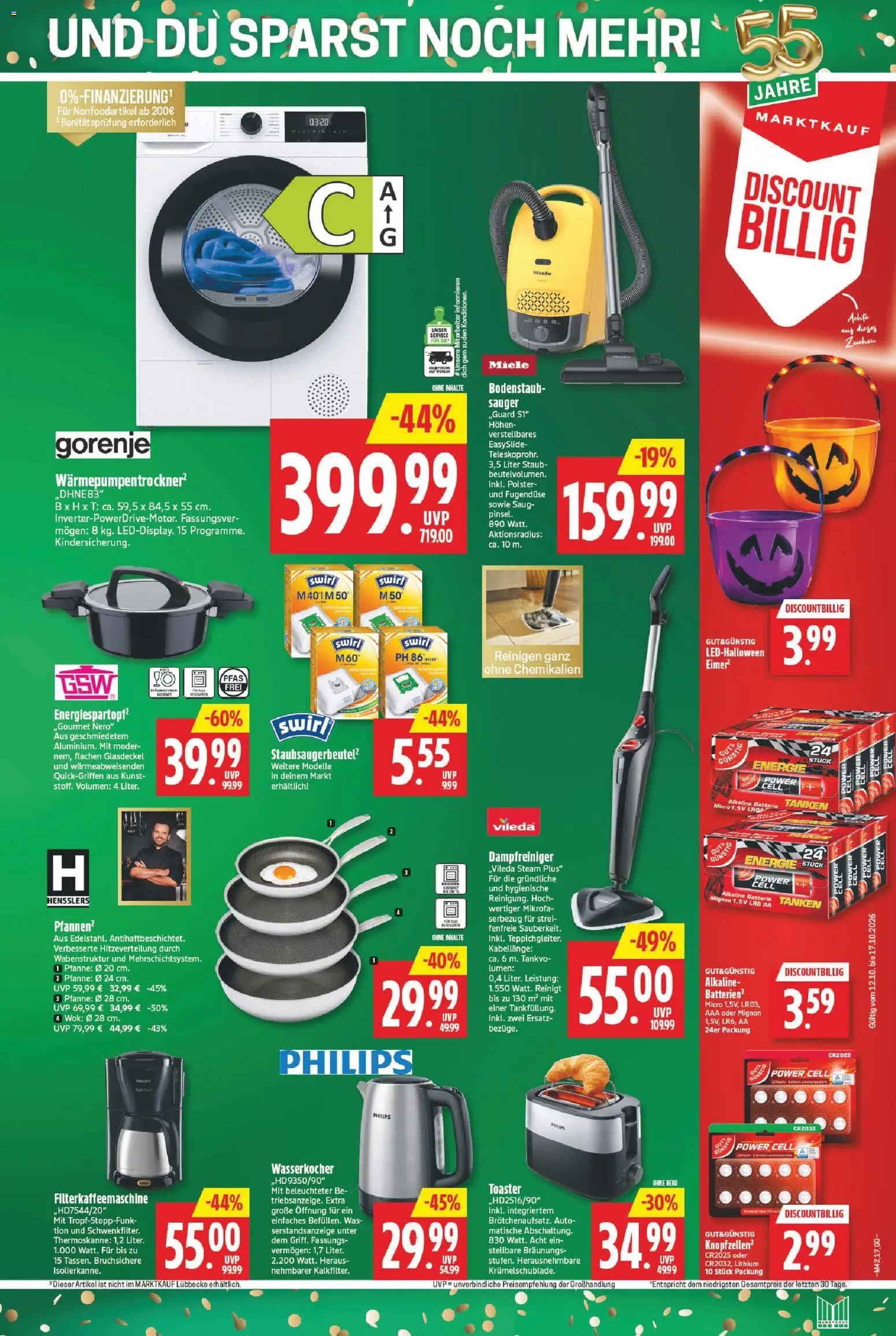 Marktkauf Prospekt – gültig ab 12.10.2026 | Seite: 17 | Produkte: Miele, Toaster, Batterie, Filterkaffeemaschine