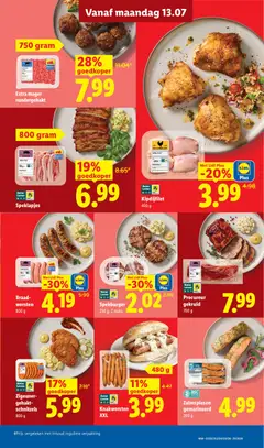 Extra mager rundergehakt, Extra mager rundergehakt - Voorbeeld van een folder van Lidl, geldig van 13-07-2026 | Pagina: 7 | Producten: Gehakt, Bacon