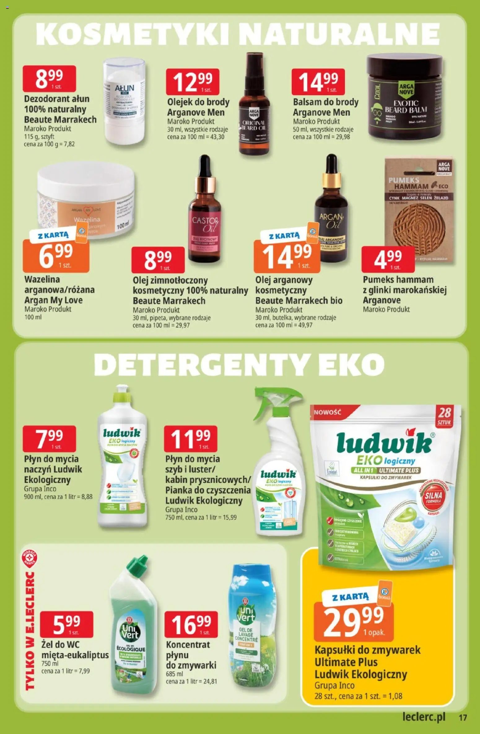 E.Leclerc gazetka od 28.07.2026 | Strona: 17 | Produkty: Karta, Kapsułki, Żelazo, Olej