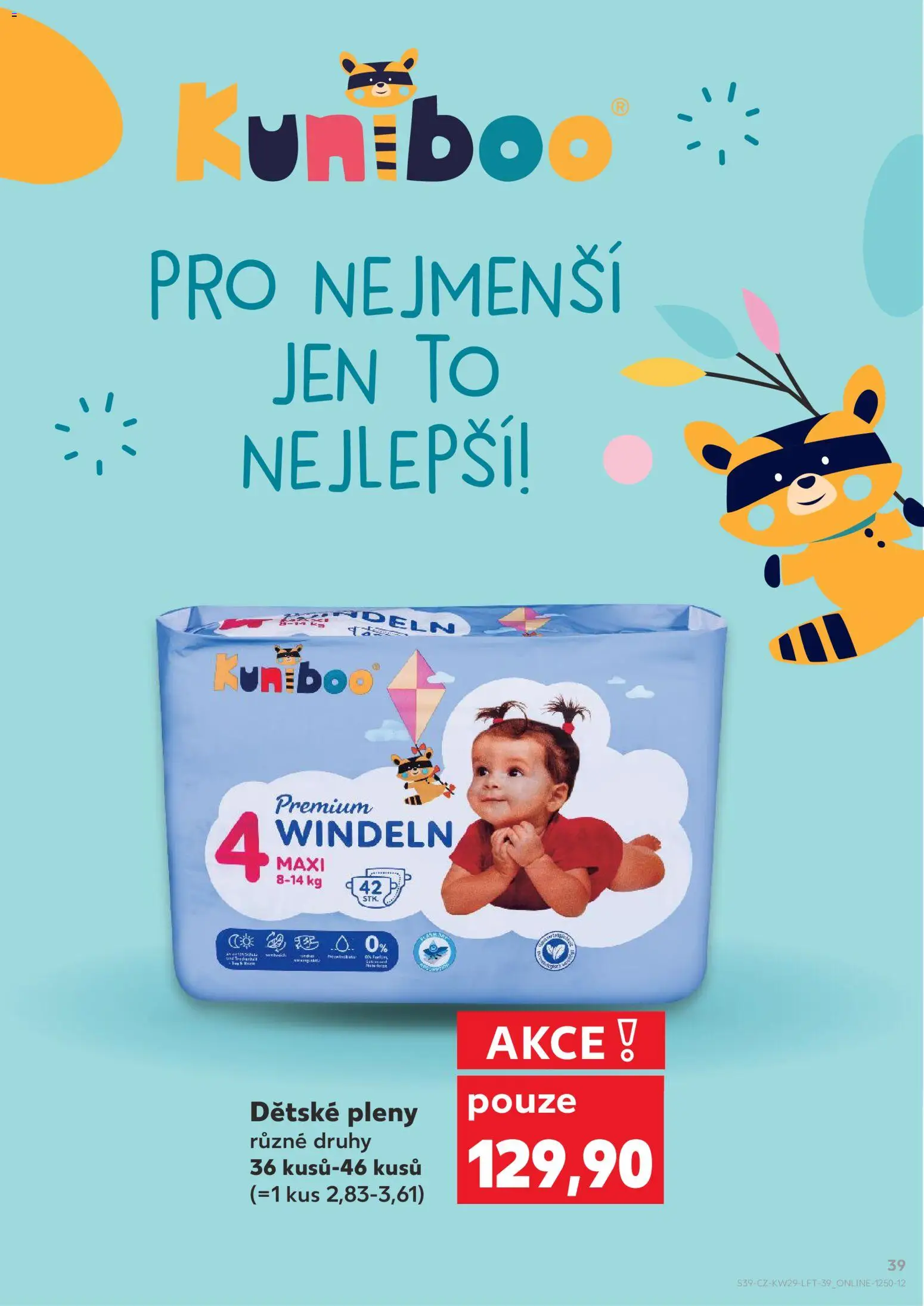 Kaufland leták od 15.07.2026 | Strana: 39 | Produkty: Dětské pleny, Pleny