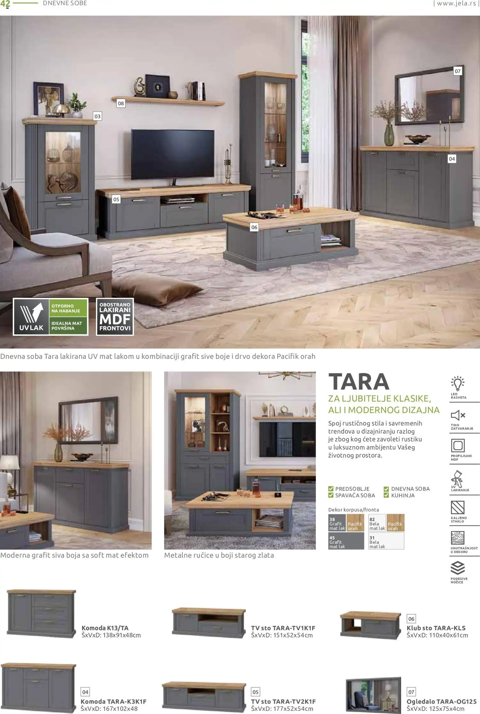 Jela katalog - važi od 09.07.2026 | Strana: 42 | Proizvode: Osvetljenje, Komoda, Led, Sto
