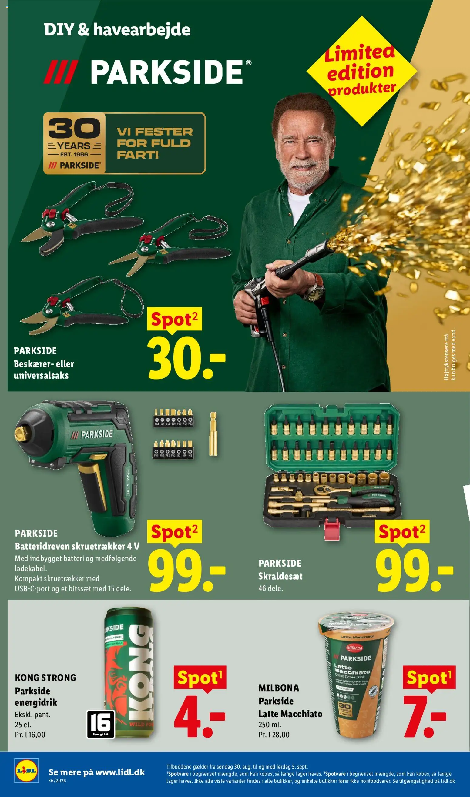 Lidl tilbudsavis – gyldig fra 30/08/2026 | Side: 4 | Produkter: Skruetrækker, Søm, Batteri