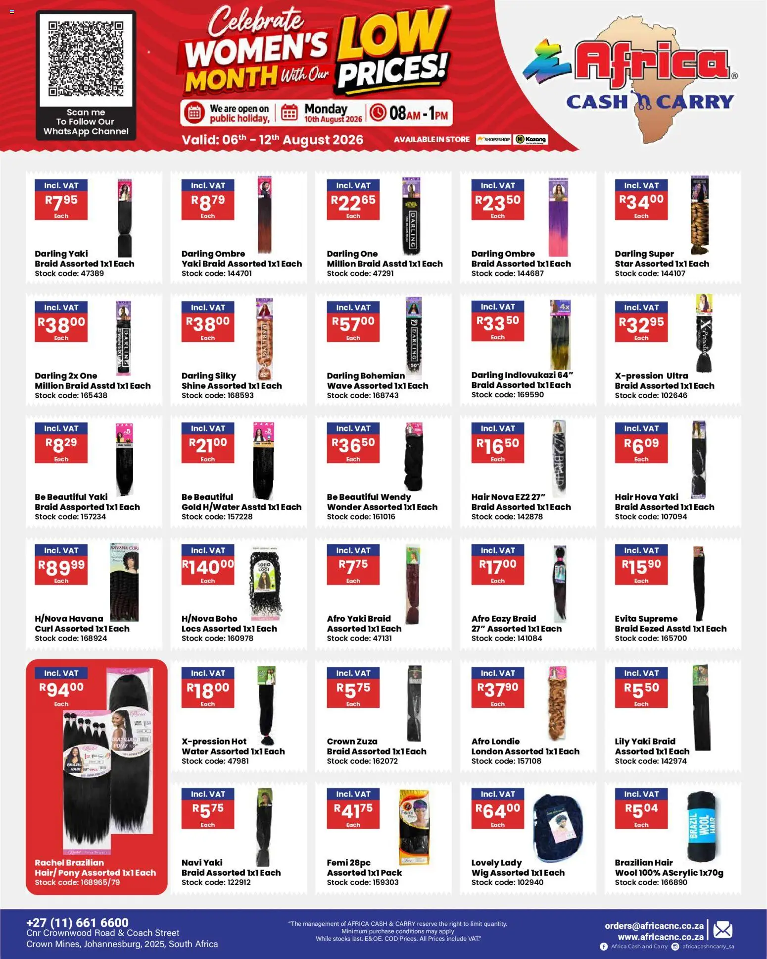 New Africa Cash & Carry catalogue – valid from 06/08/2026 | Page: 25 | Products: Stock, Water