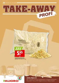Aligro aktionen Take-away Schlieren, Gossau SG, Frauenfeld, Rapperswil-Jona, Sargans, Bern ab 08.06.2026 gültig