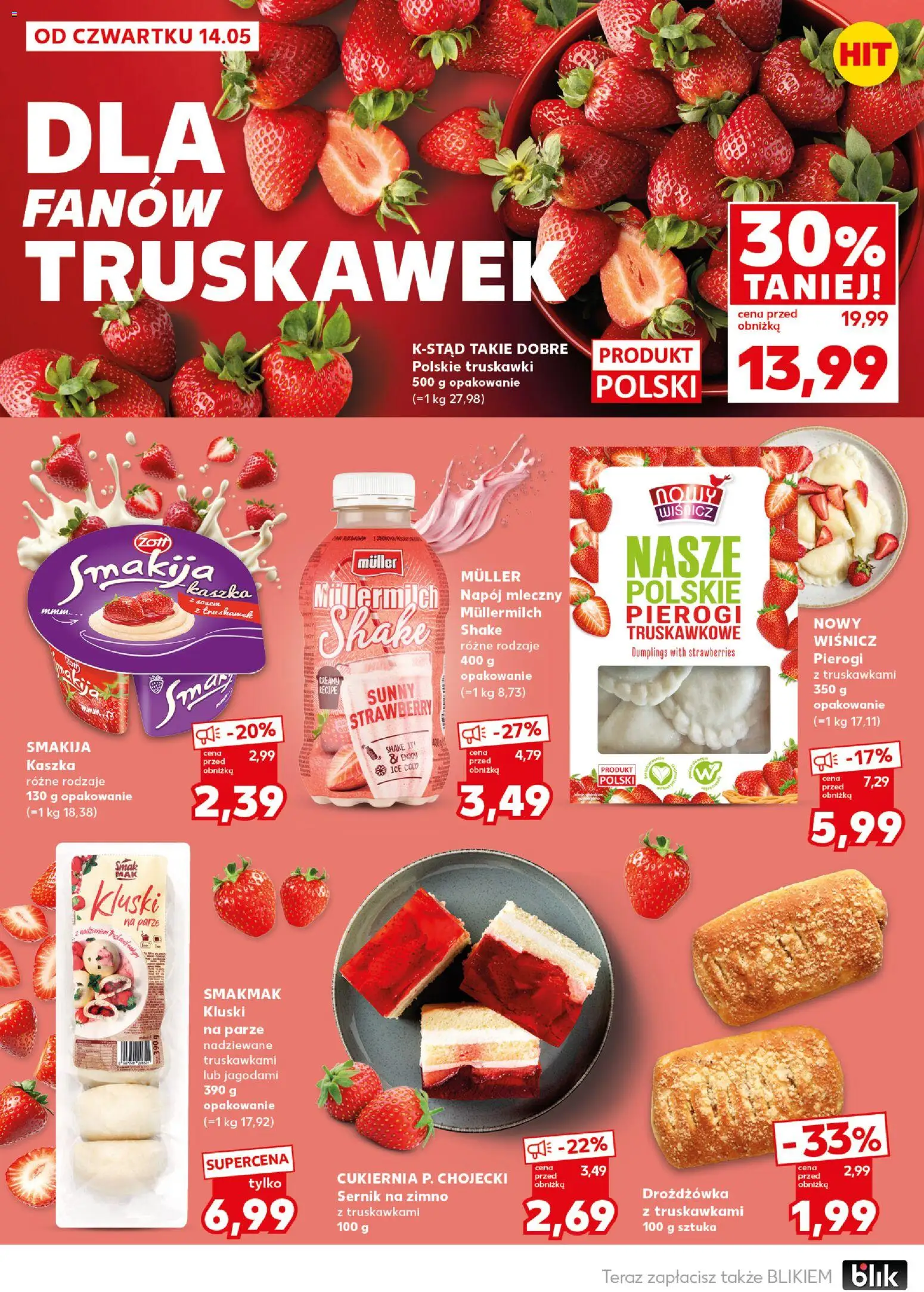 Kaufland Polsko leták - Mocny start od 18.05.2026 | Strana: 22 | Produkty: Müllermilch