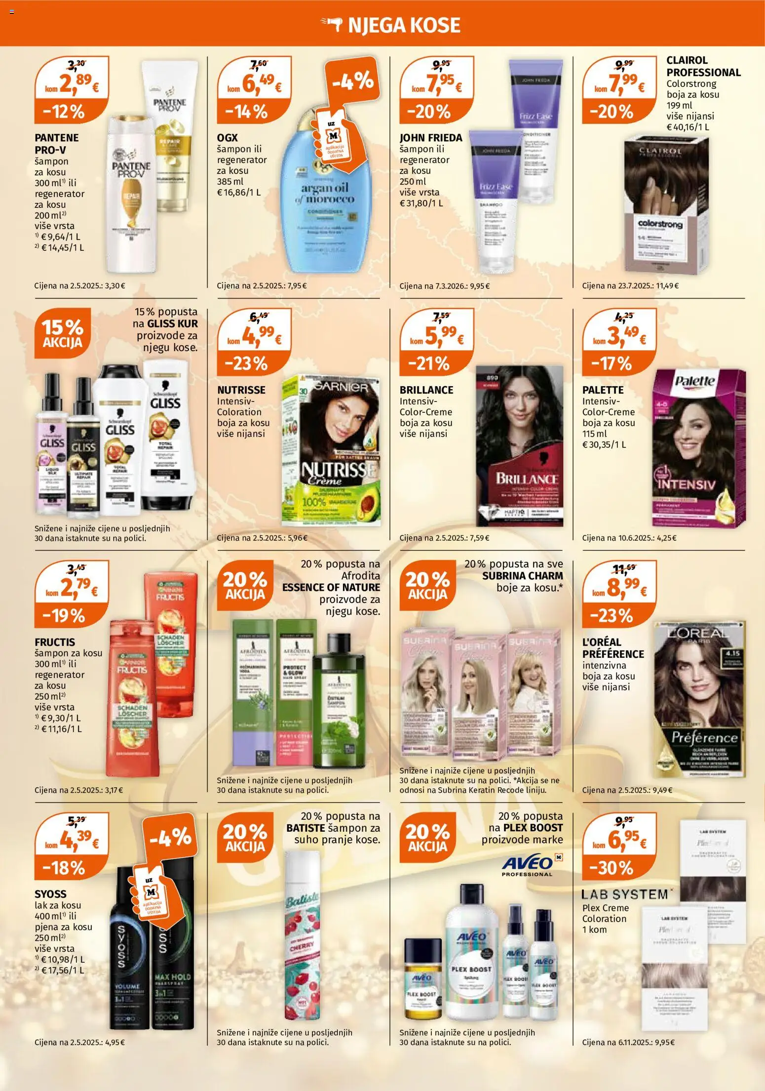 Müller katalog | vrijedi od 31.08.2026 | Stranica: 6 | Proizvodi: Šampon, Boja za kosu, Pjena, Garnier