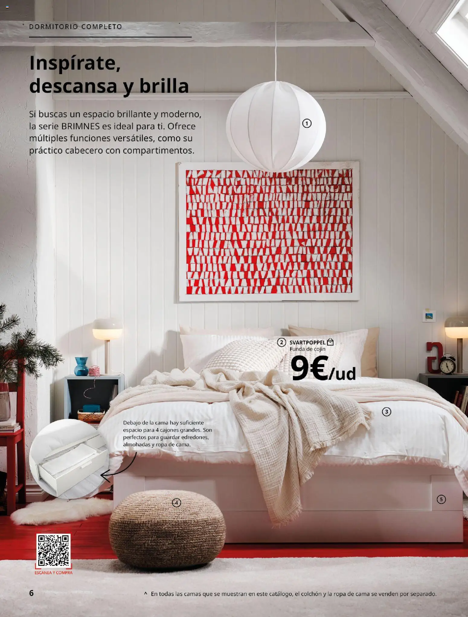 Catálogo IKEA Dormitorios │ válido desde el 01/02/2026 | Página: 6 | Productos: Funda, Κασέρι, Funda de cojín, Cojín