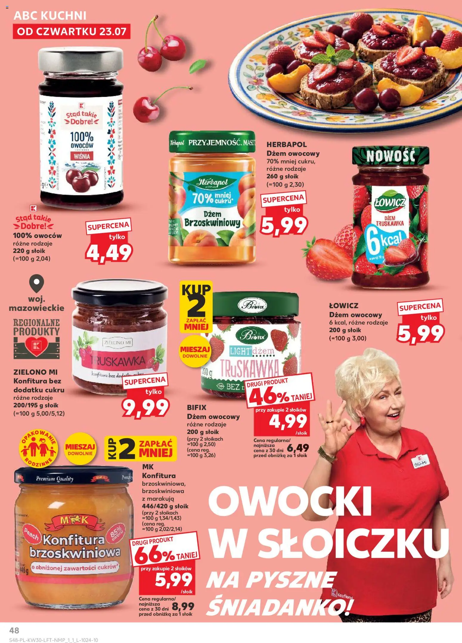 Kaufland Polsko leták od 23.07.2026 | Strana: 48 | Produkty: Džem, Marakuja