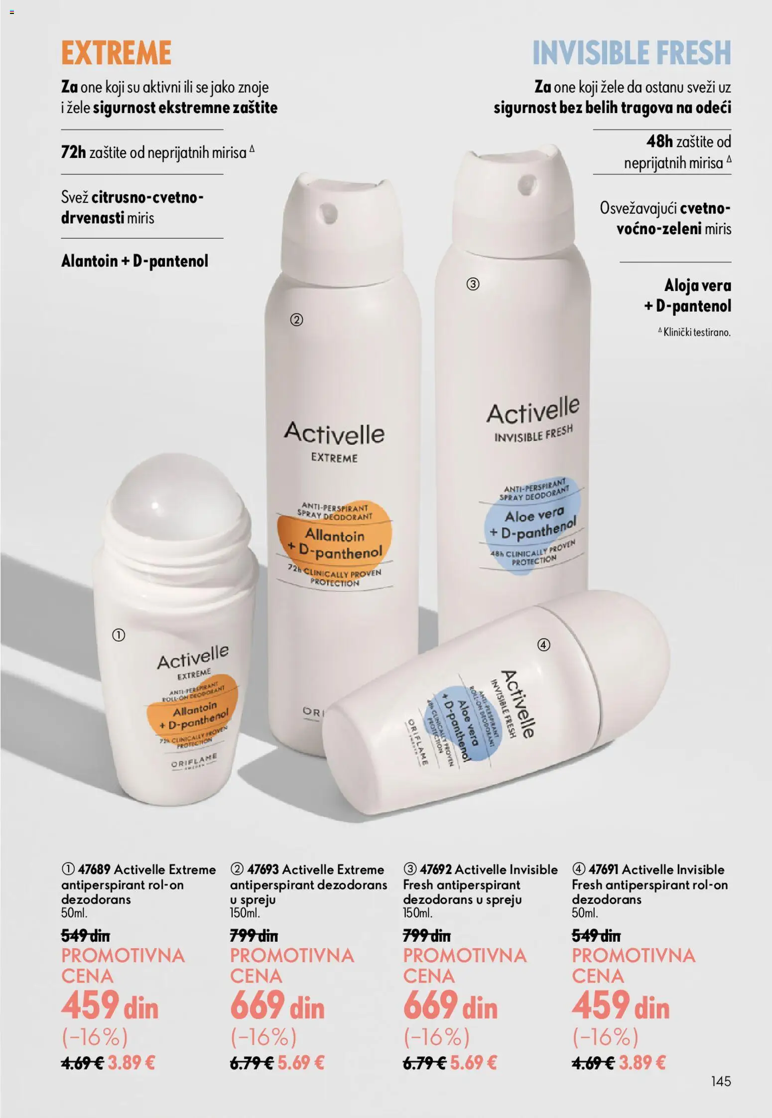 Oriflame katalog - važi od 15.07.2026 | Strana: 145 | Proizvode: Miris, Dezodorans, Antiperspirant