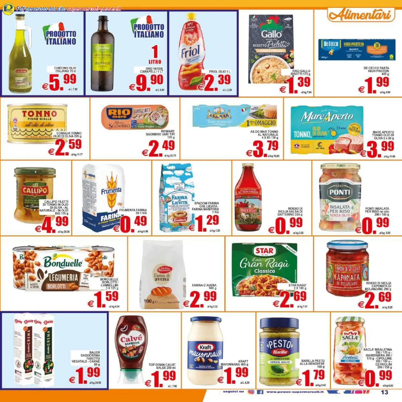 Volantino Pewex del 29.04.2026 | Pagina: 13 | Prodotti: Barbecue, Aglio, Pesto, Cipolline
