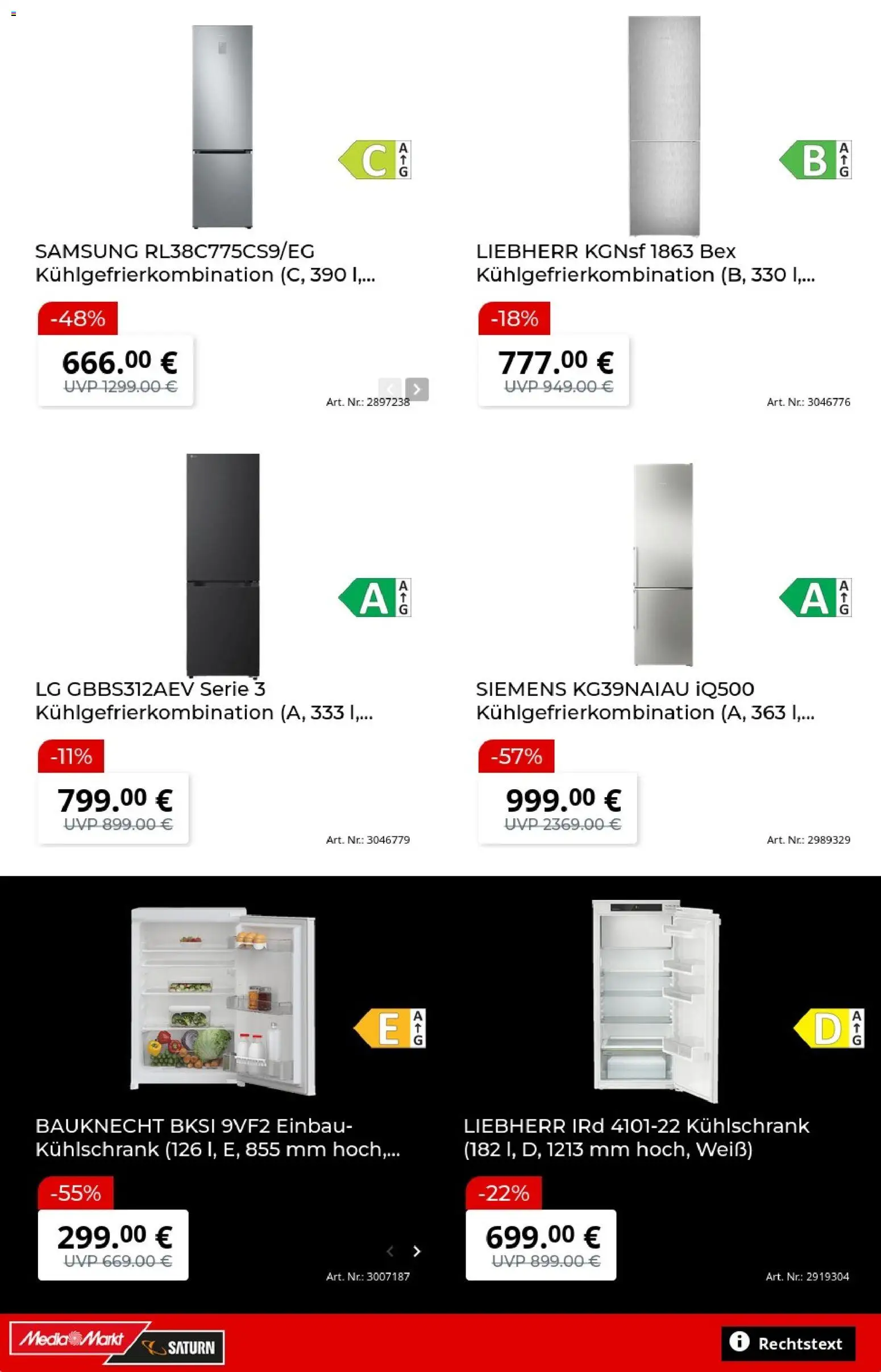 Media Markt Prospekt – gültig ab 10.08.2026 | Seite: 4 | Produkte: Liebherr, Siemens, Kühlschrank, Samsung