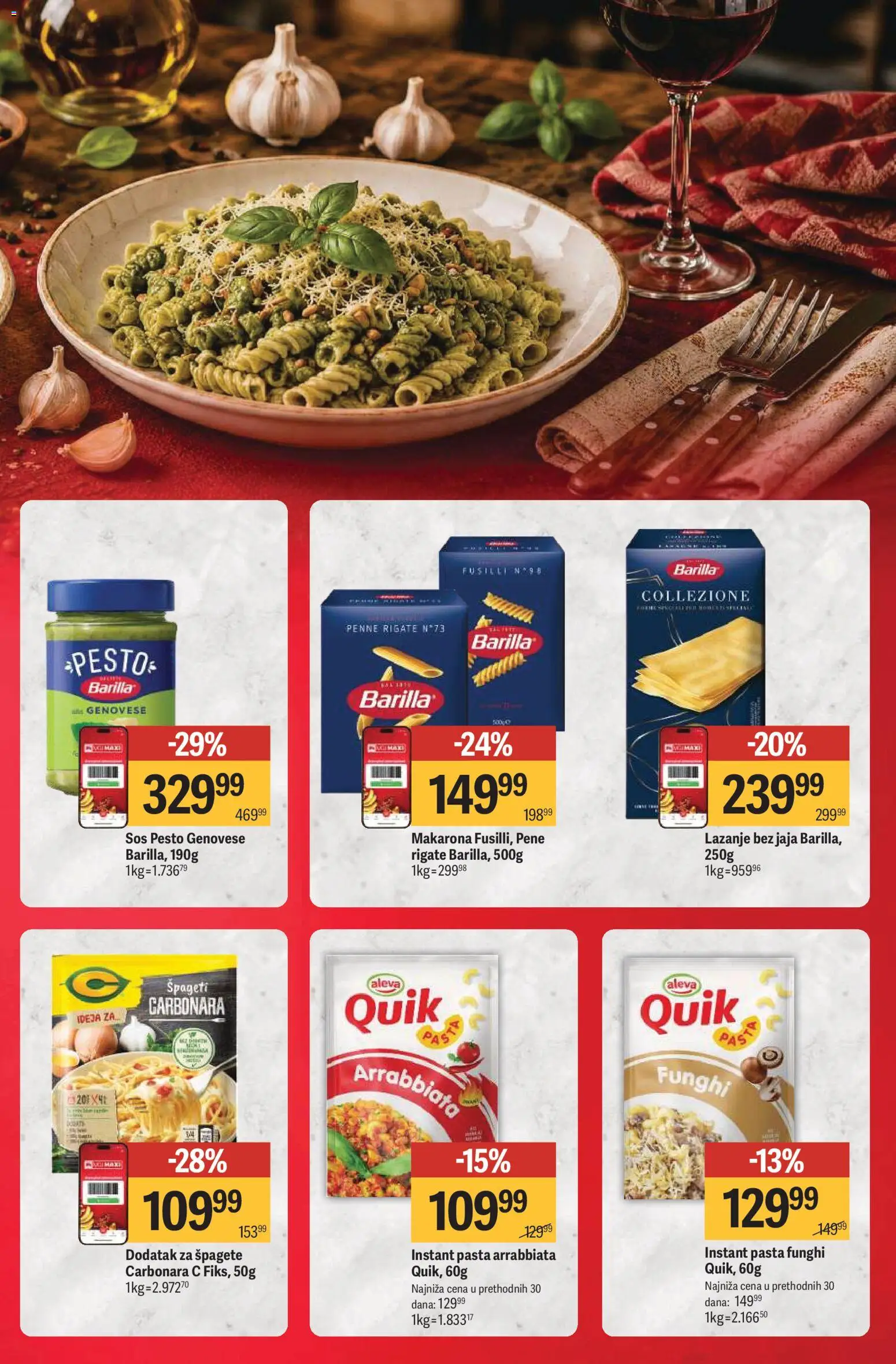 Maxi katalog - važi od 06.08.2026 | Strana: 3 | Proizvode: Pesto, Špageti, Sos, Jaja