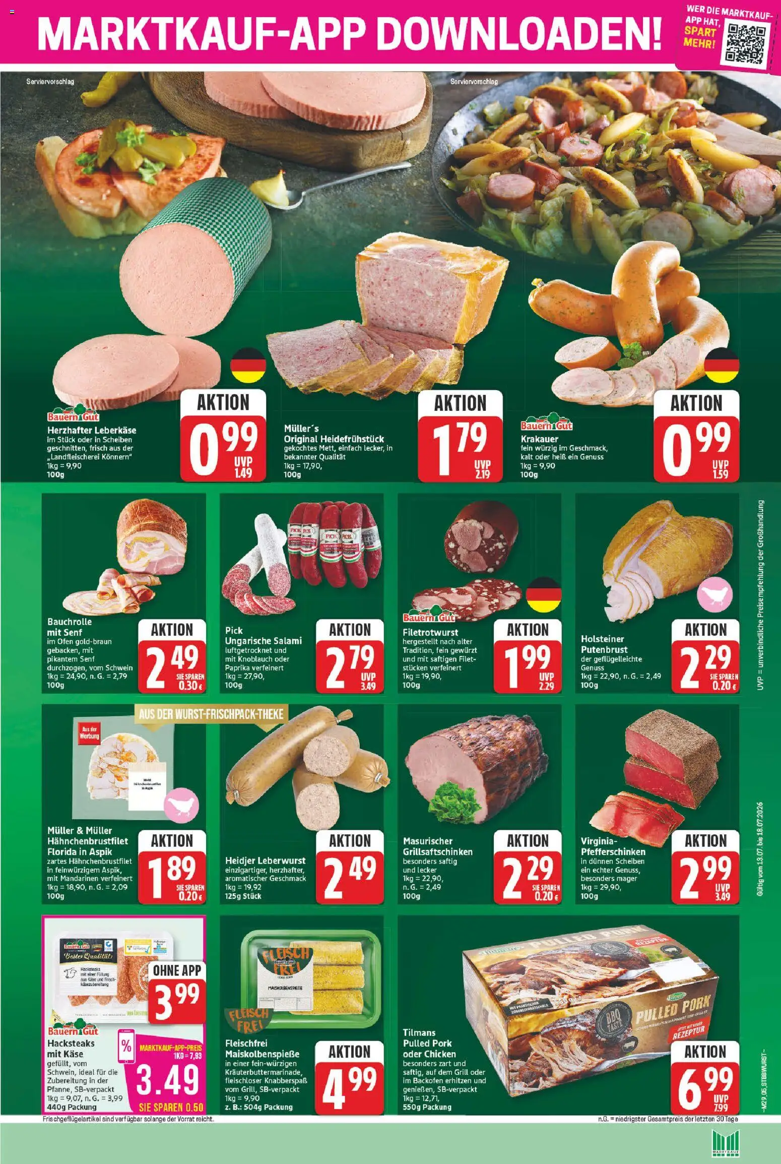 Marktkauf Prospekt – gültig ab 13.07.2026 | Seite: 5 | Produkte: Käse, Mandarinen, Backofen, Leberkase