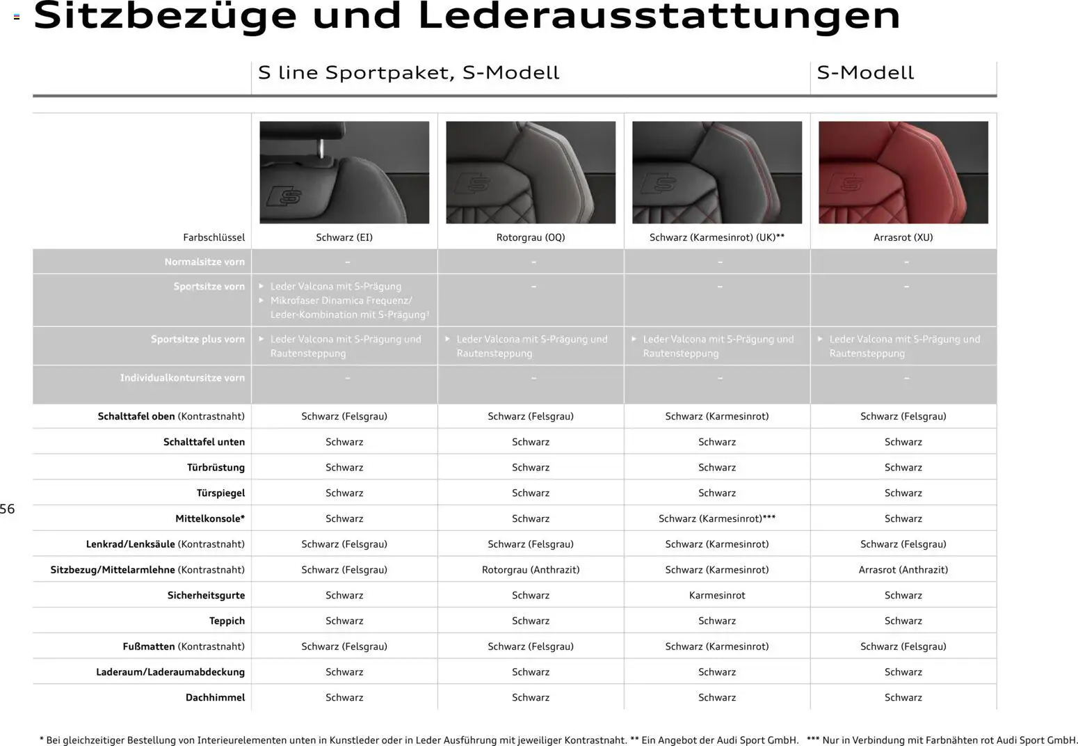 Audi Q8 – gültig ab 06.11.2025 | Seite: 56