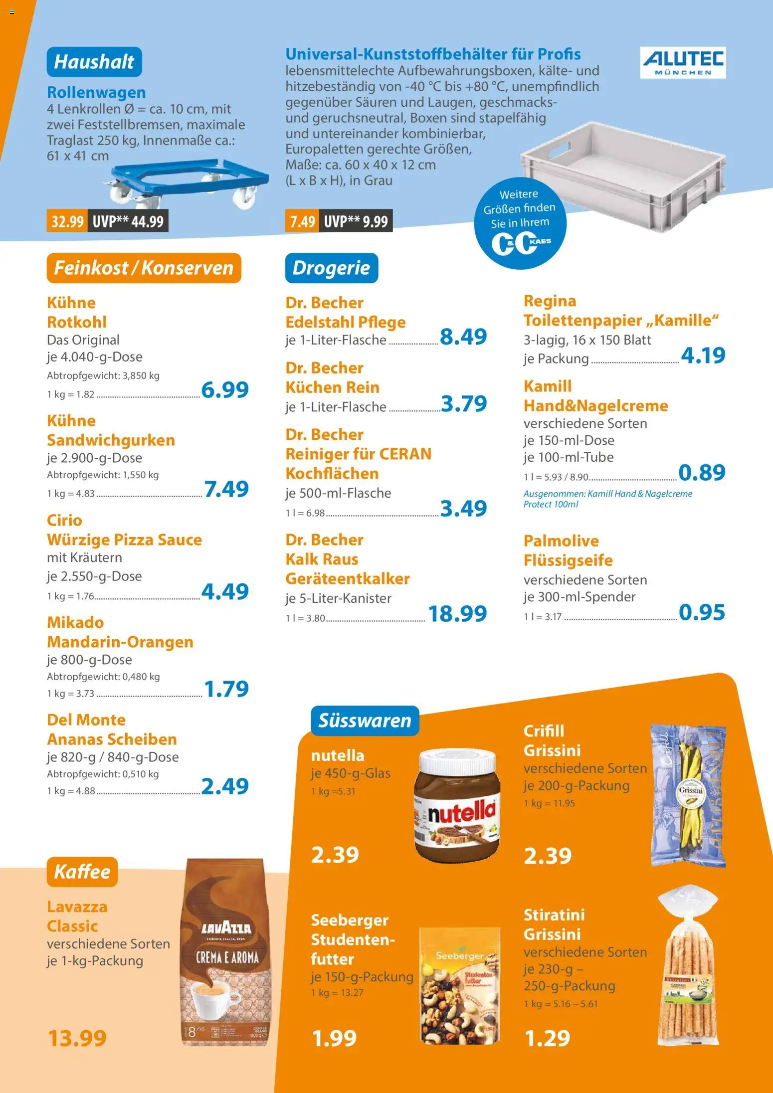 C&C Prospekt – gültig ab 07.09.2026 | Seite: 3 | Produkte: Süßwaren, Kaffee, Kalk, Kuchen