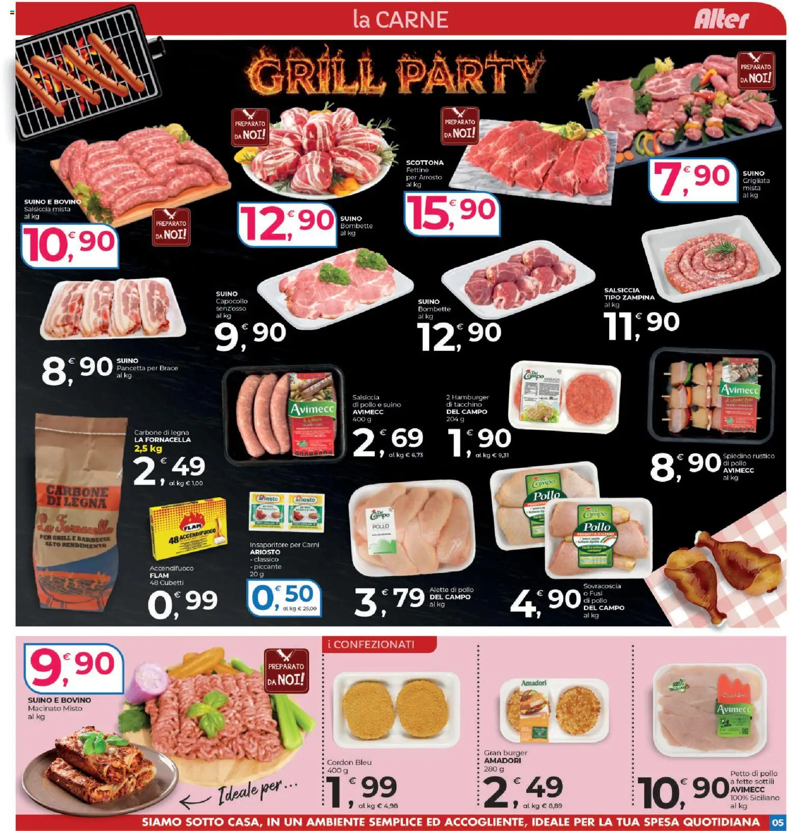 Volantino Alter Discount del 06/08/2026 | Pagina: 5 | Prodotti: Arrosto, Pollo, Suino, Tacchino