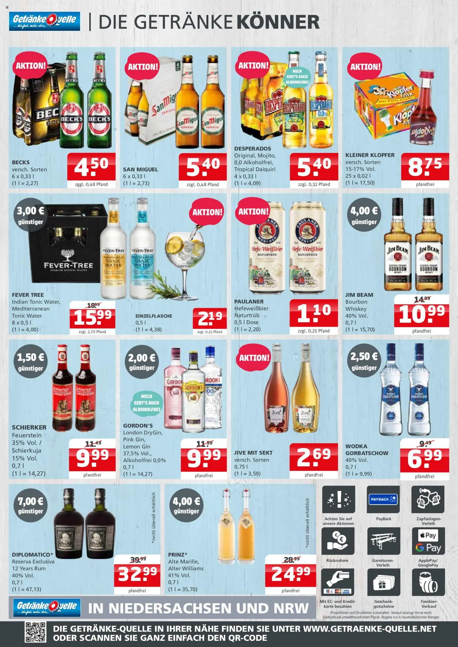 Getränke Quelle - Aktueller Prospekt – gültig ab 31.08.2026 | Seite: 4 | Produkte: Weißbier, Desperados, Bourbon, Whiskey