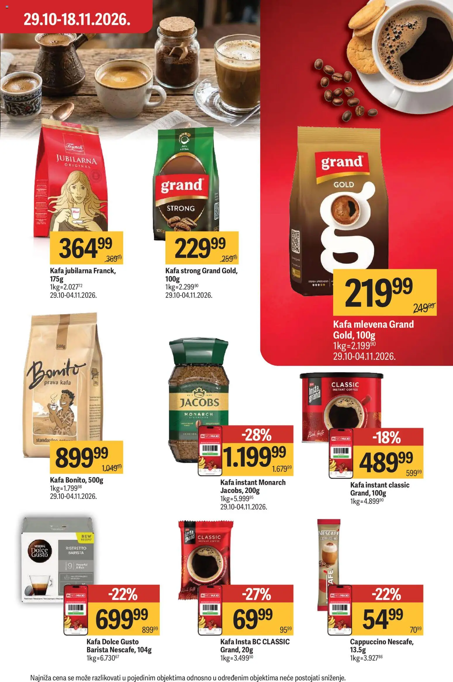 Maxi katalog - važi od 29.10.2026 | Strana: 27 | Proizvode: Dolce Gusto, Kafa, Nescafé