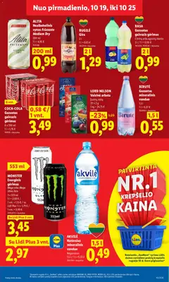 LIDL leidinys galioja nuo 2026.10.19 | Puslapis: 13 | Prekių: Vanduo, Krepšelis, Arbata, Mineralinis vanduo